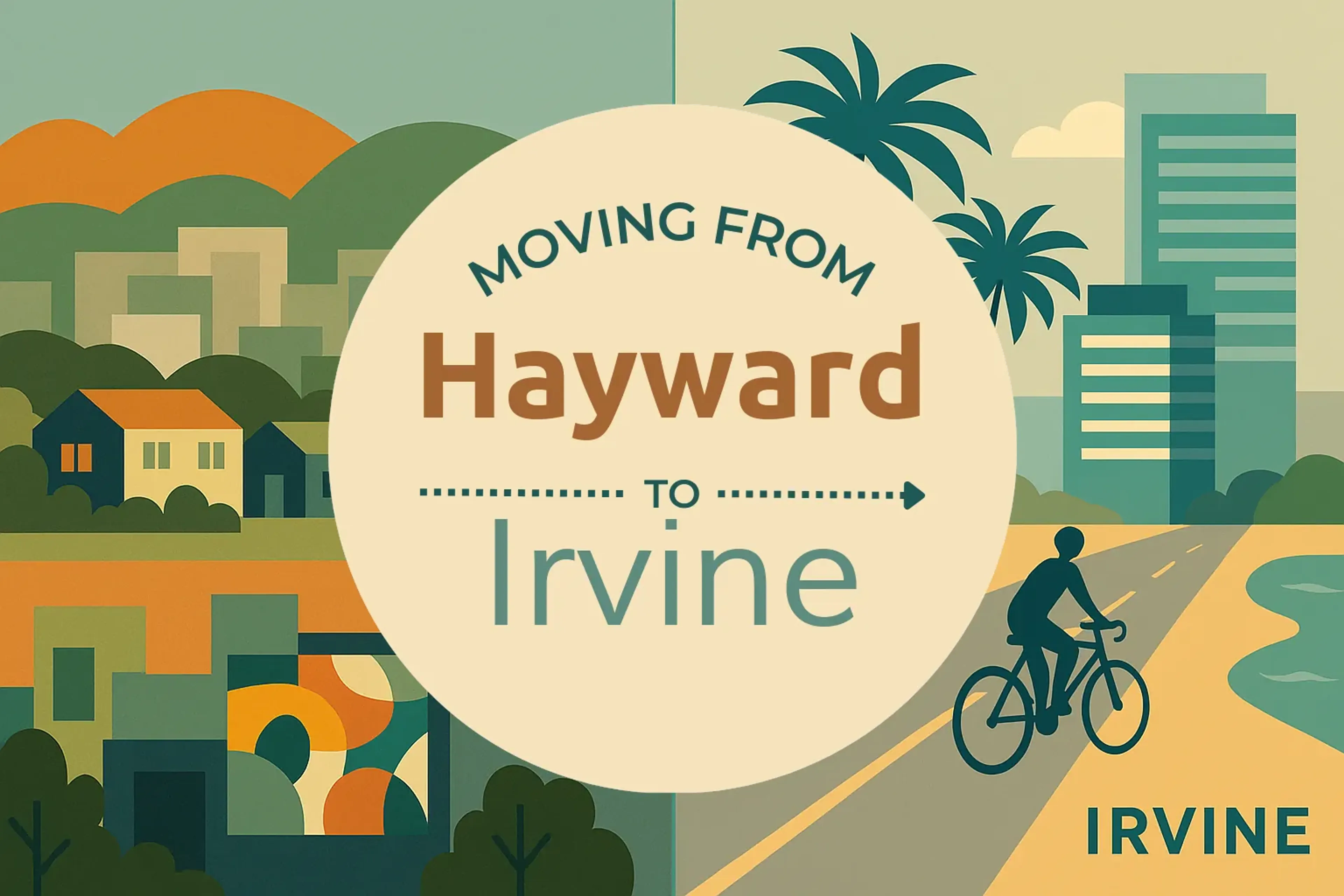 Side-by-side comparison of Hayward to Irvine moving companies