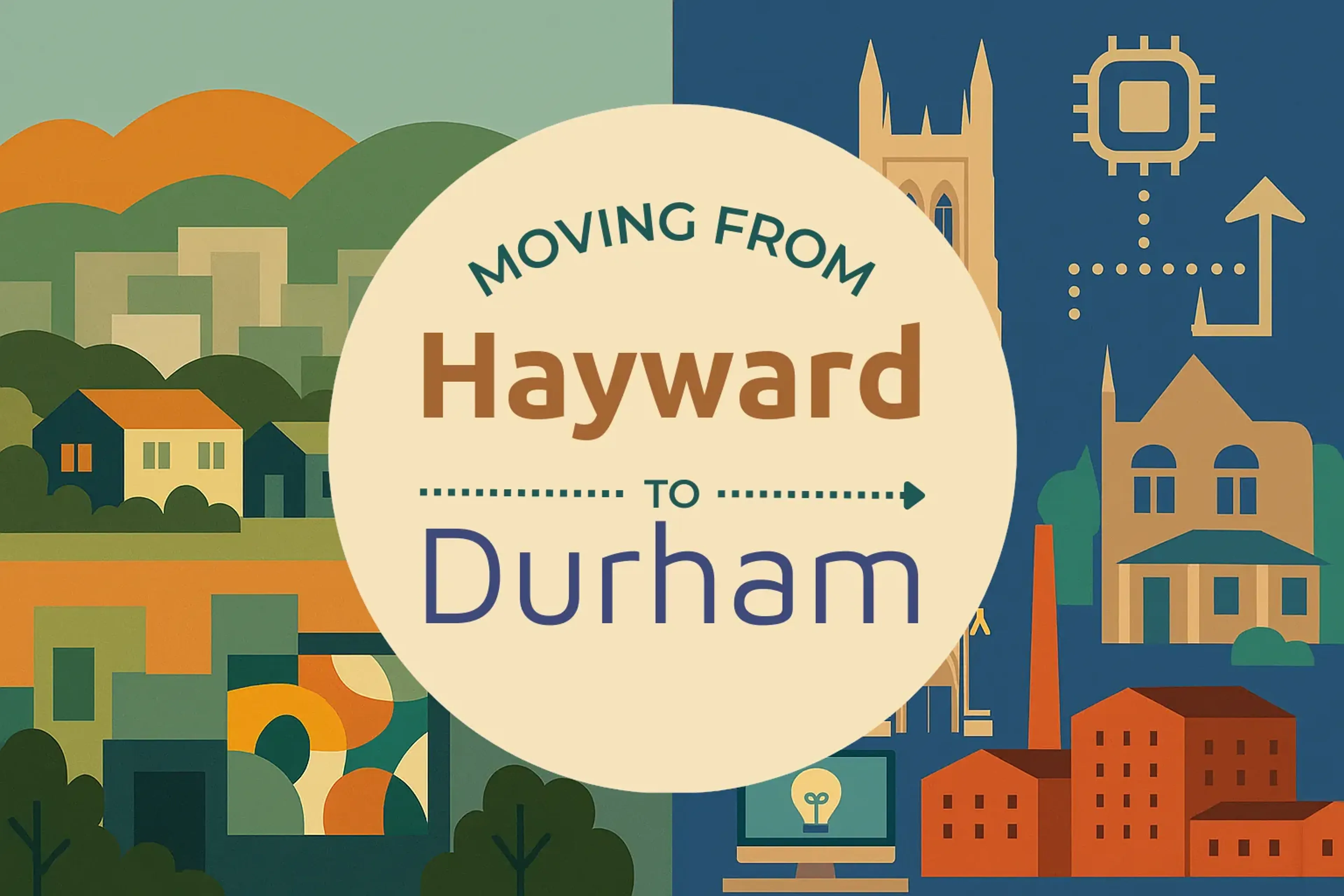 Side-by-side comparison of Hayward to Durham moving companies