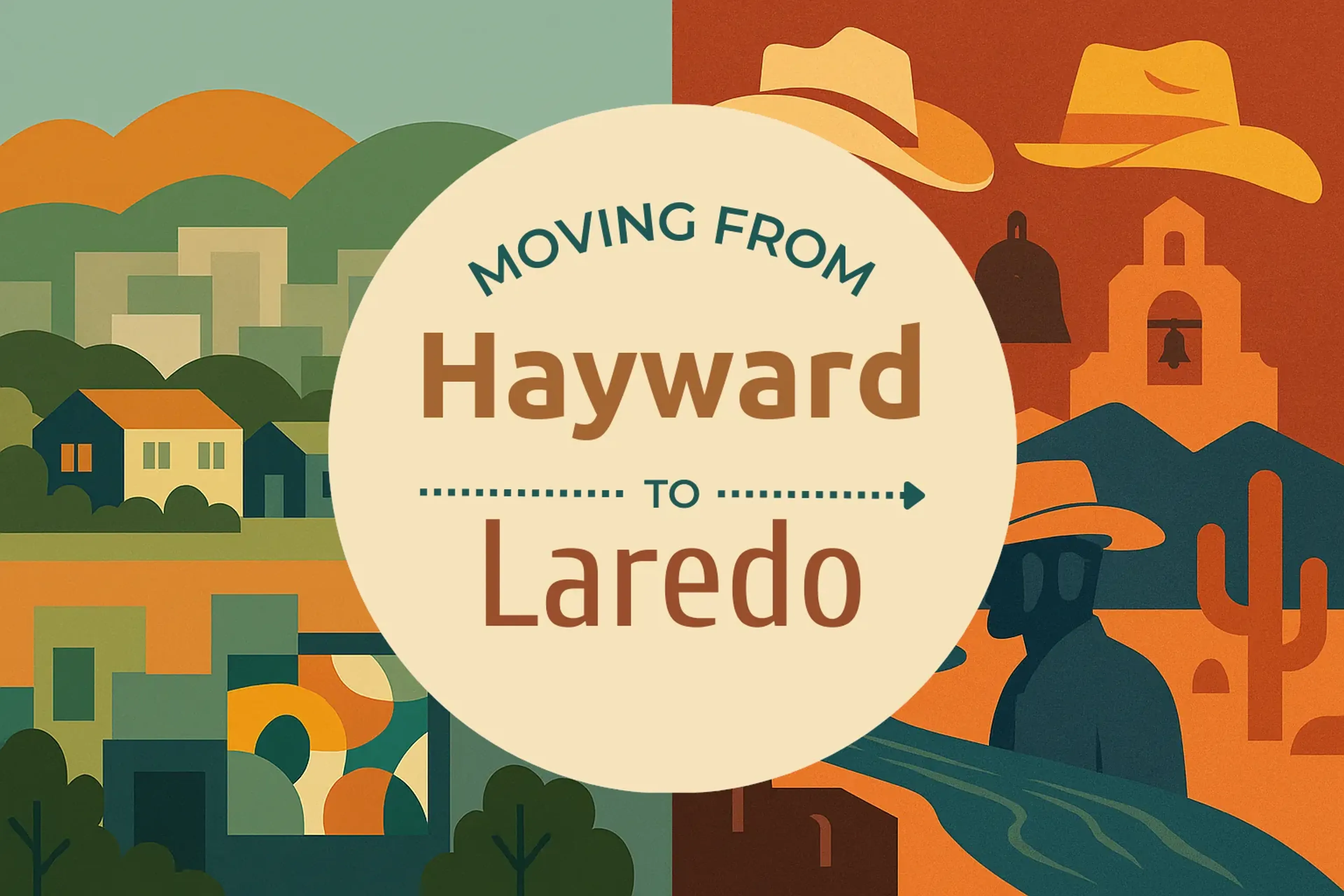 Side-by-side comparison of Hayward to Laredo moving companies