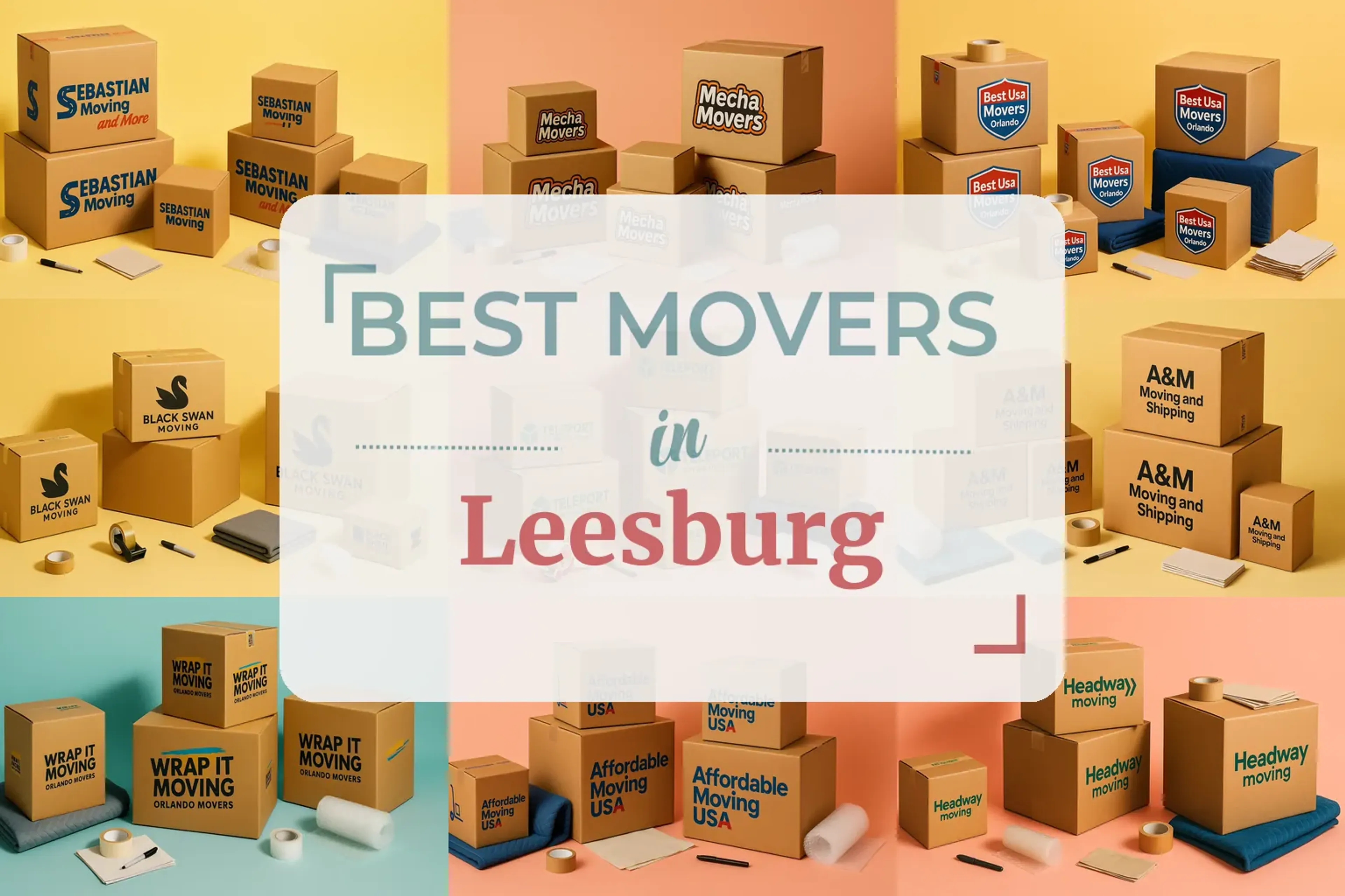 Side-by-side comparison of Leesburg moving companies