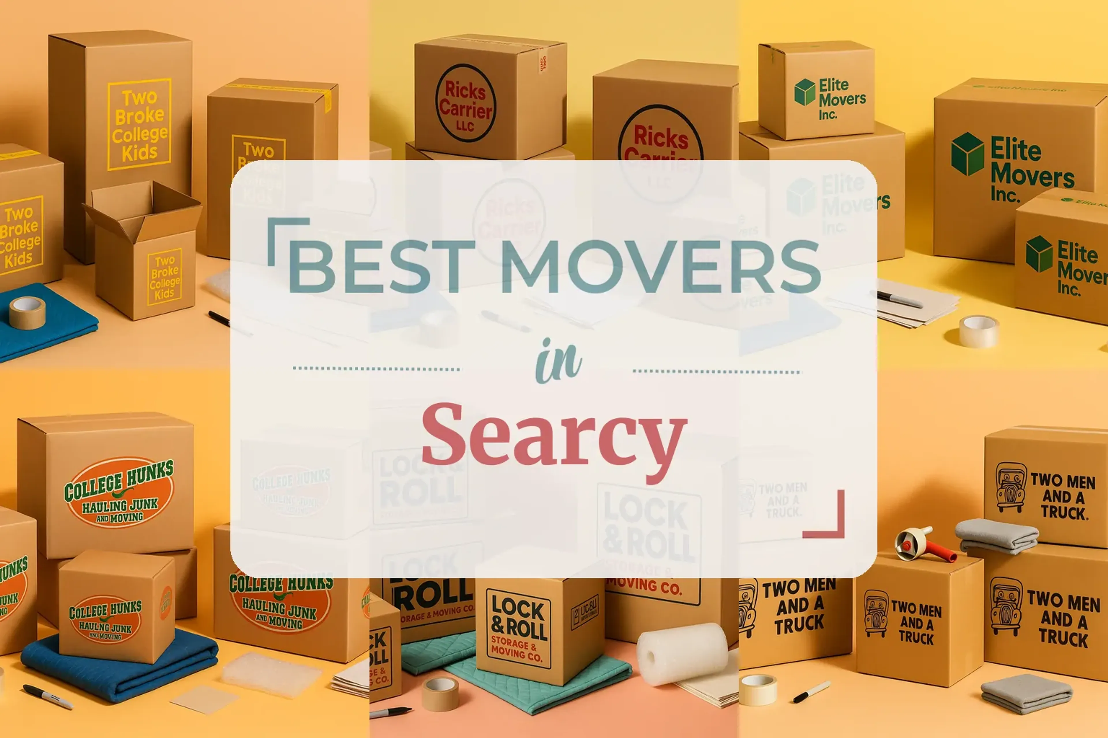 Side-by-side comparison of Searcy moving companies