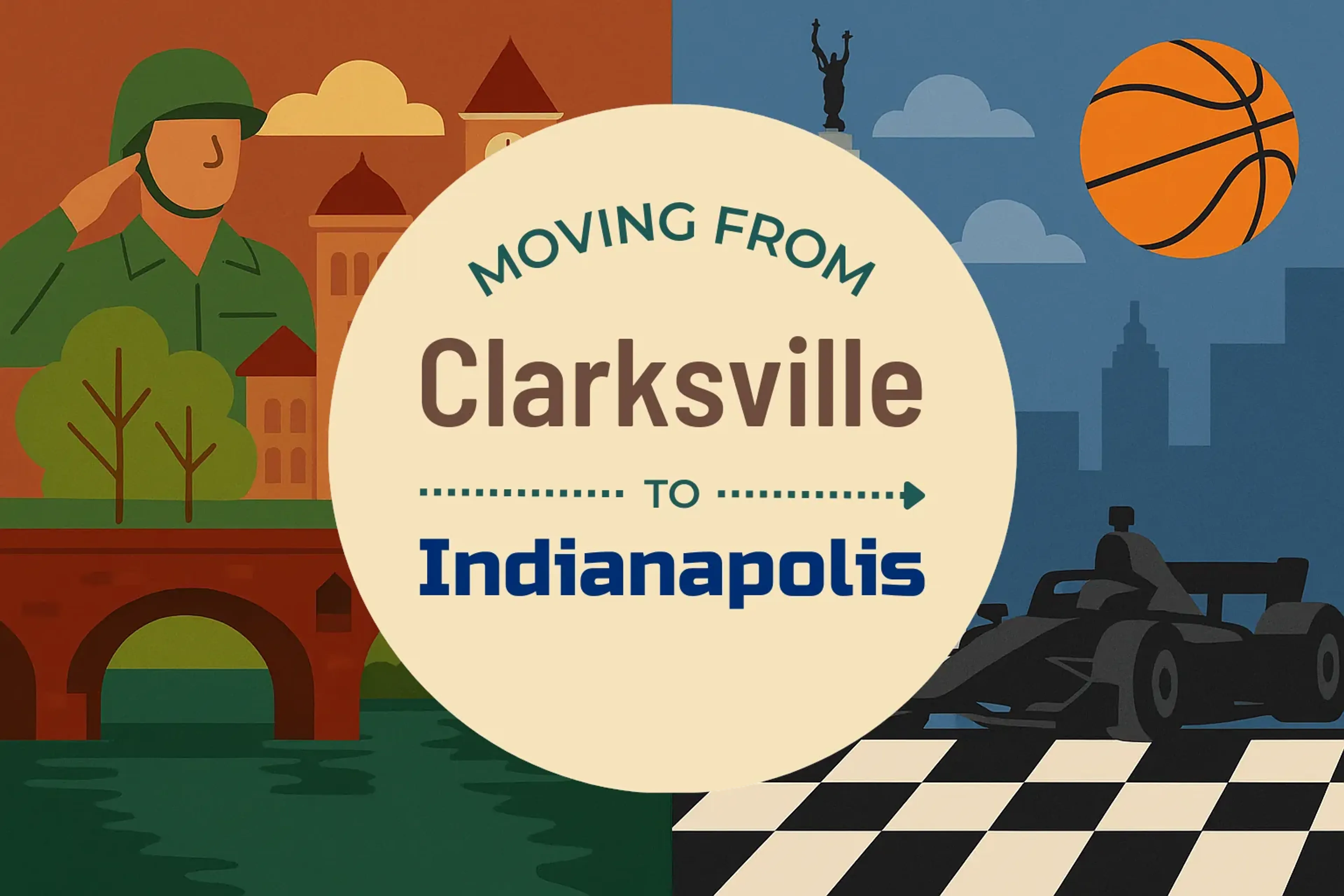 Side-by-side comparison of Clarksville to Indianapolis moving companies