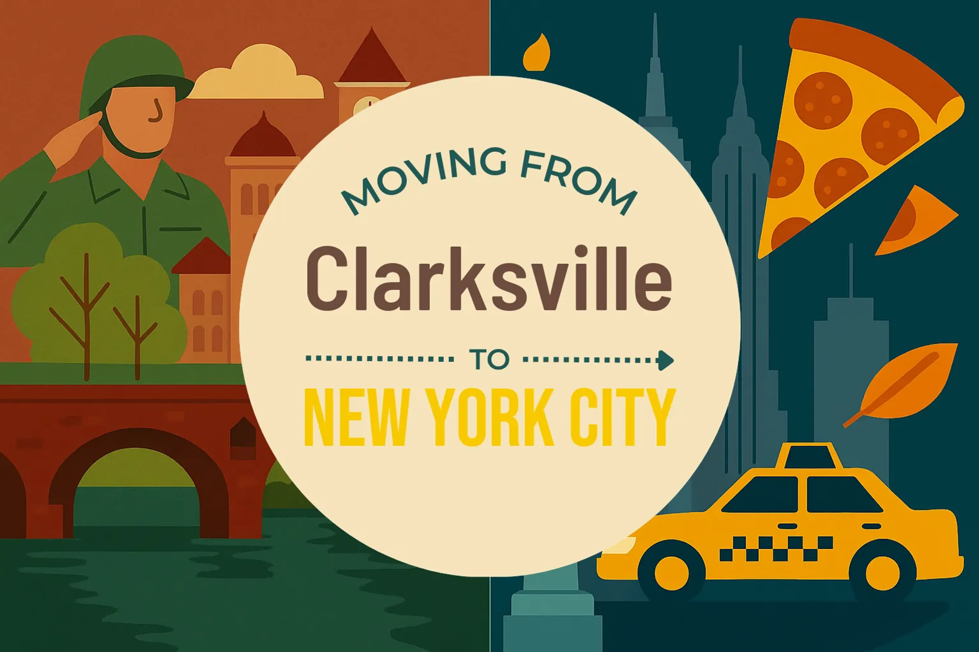 Side-by-side comparison of Clarksville to New York City moving companies