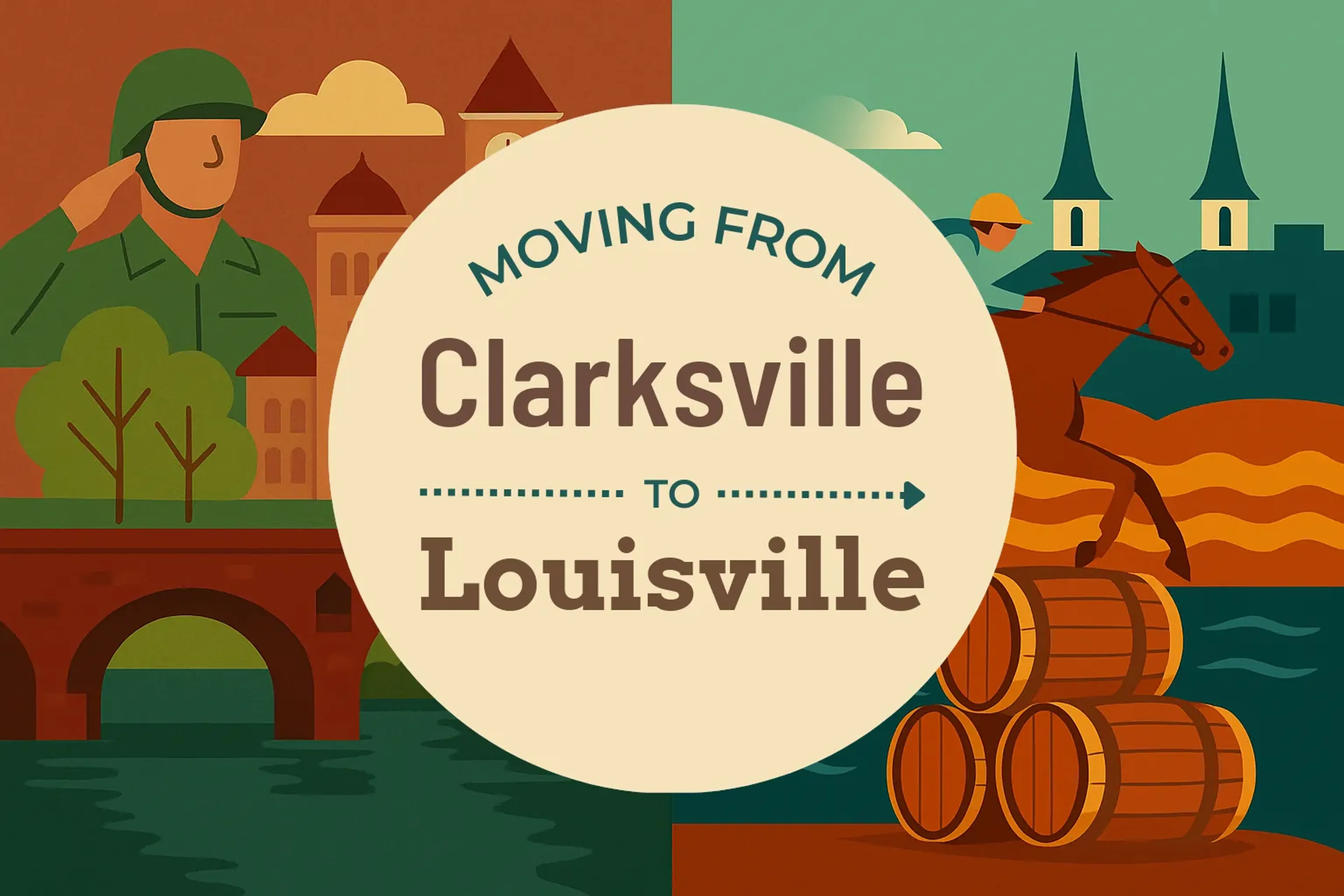 Side-by-side comparison of Clarksville to Louisville moving companies