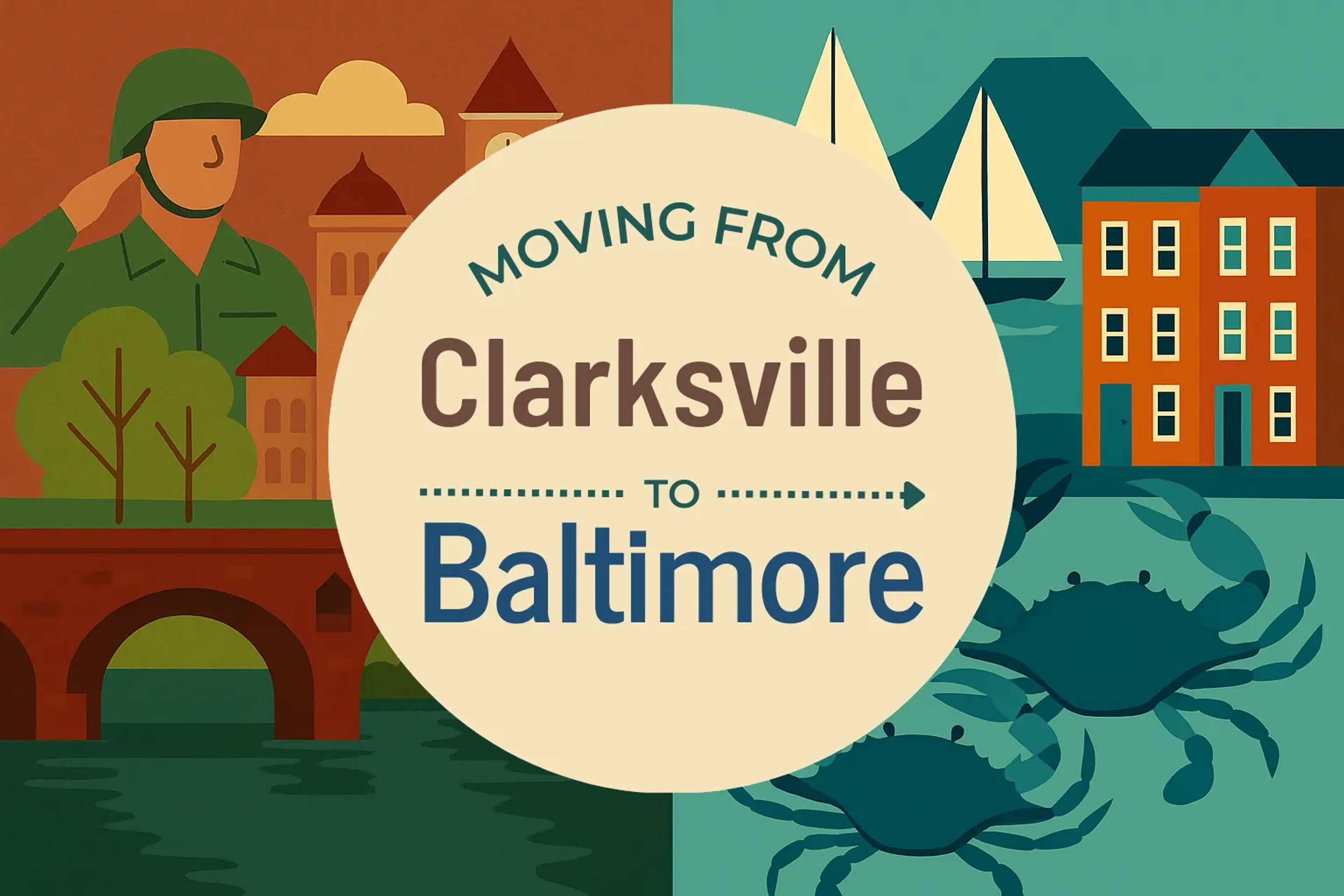 Side-by-side comparison of Clarksville to Baltimore moving companies