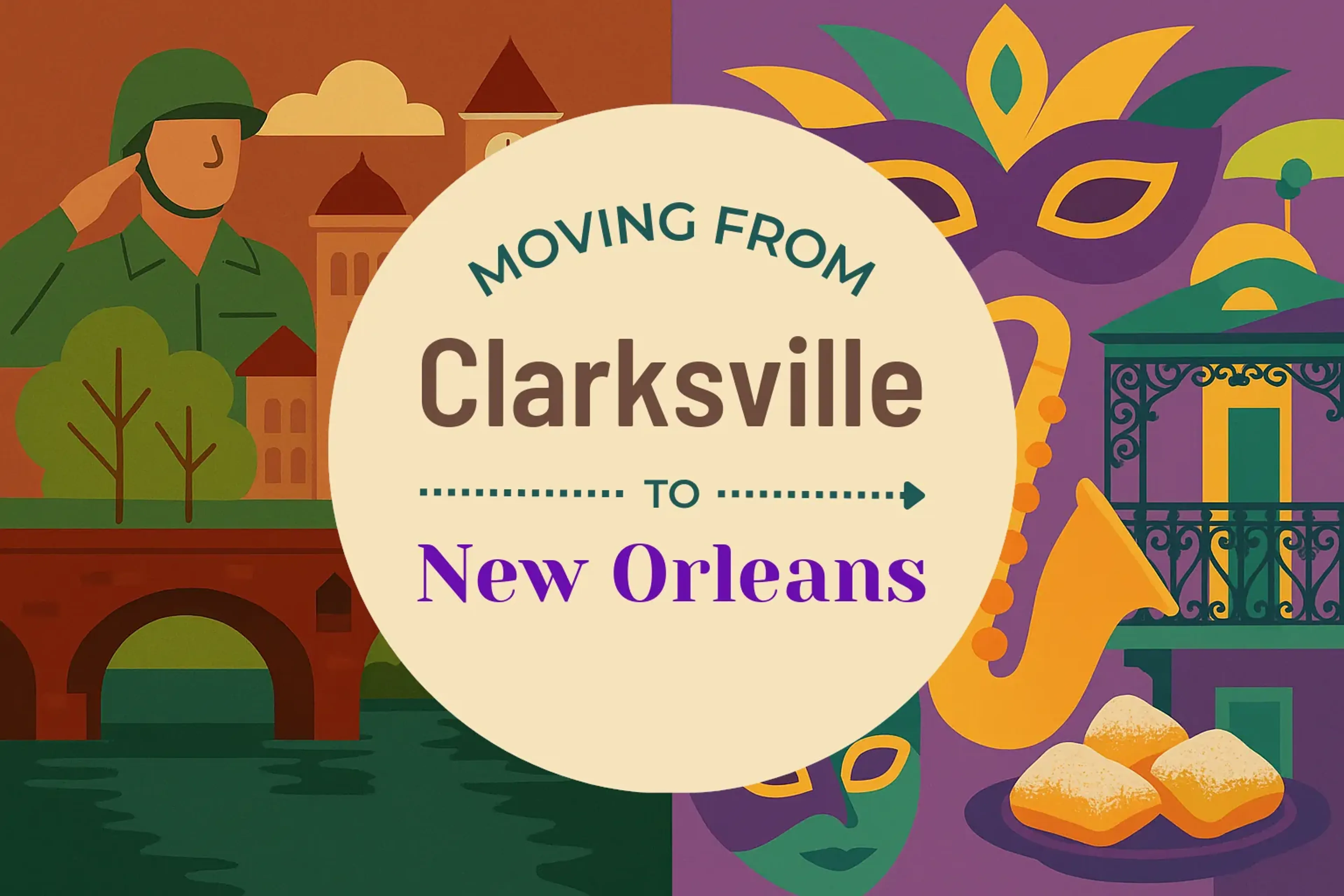 Side-by-side comparison of Clarksville to New Orleans moving companies