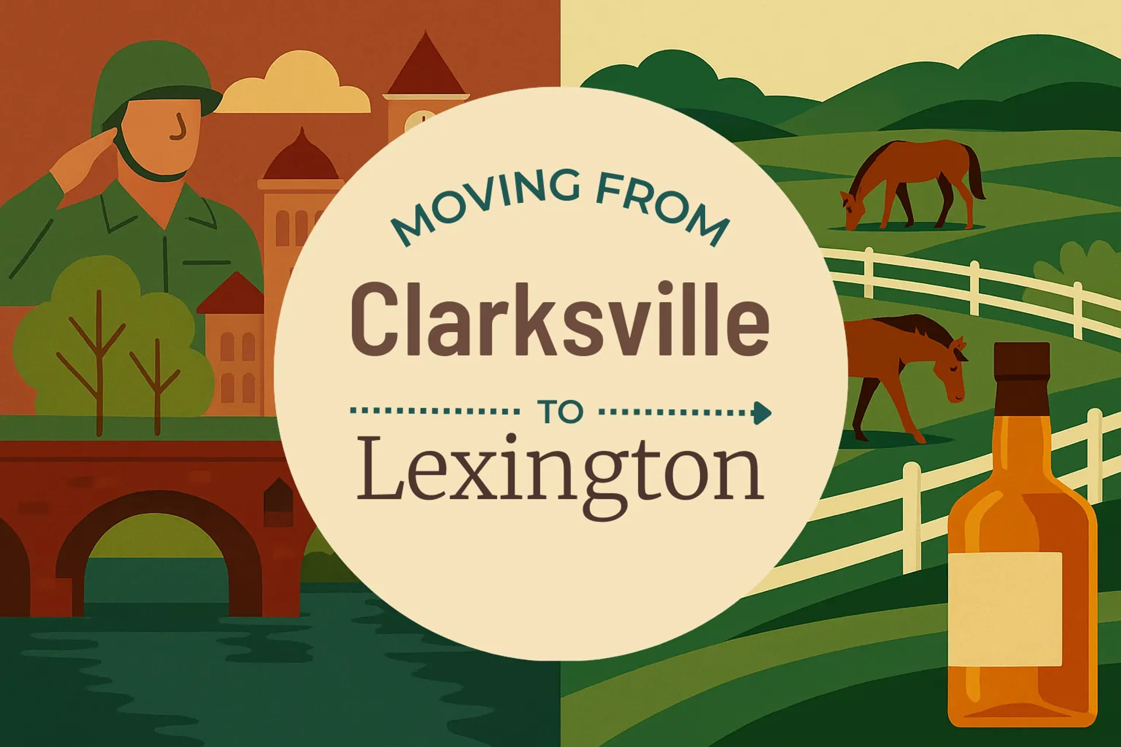 Side-by-side comparison of Clarksville to Lexington moving companies