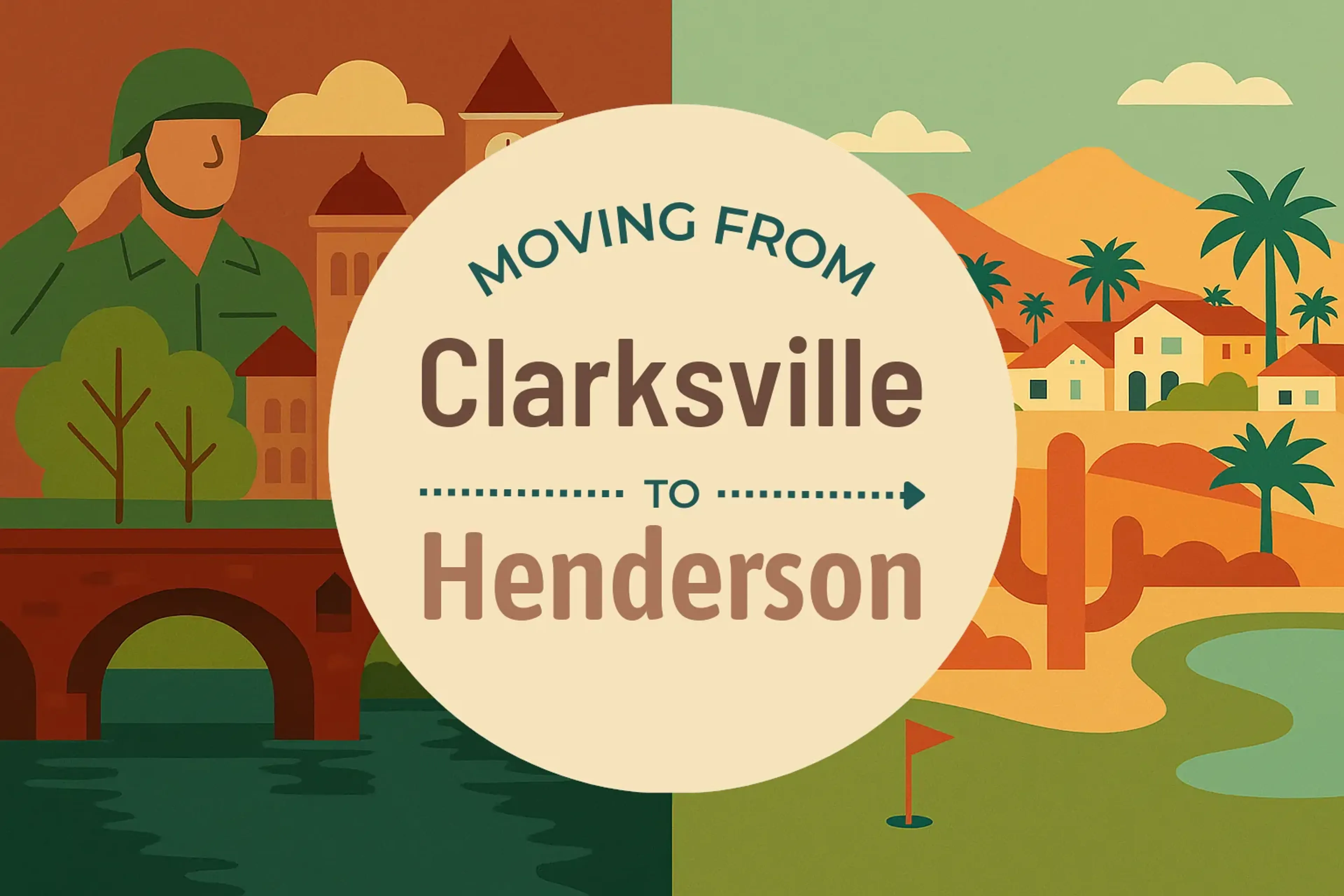 Side-by-side comparison of Clarksville to Henderson moving companies