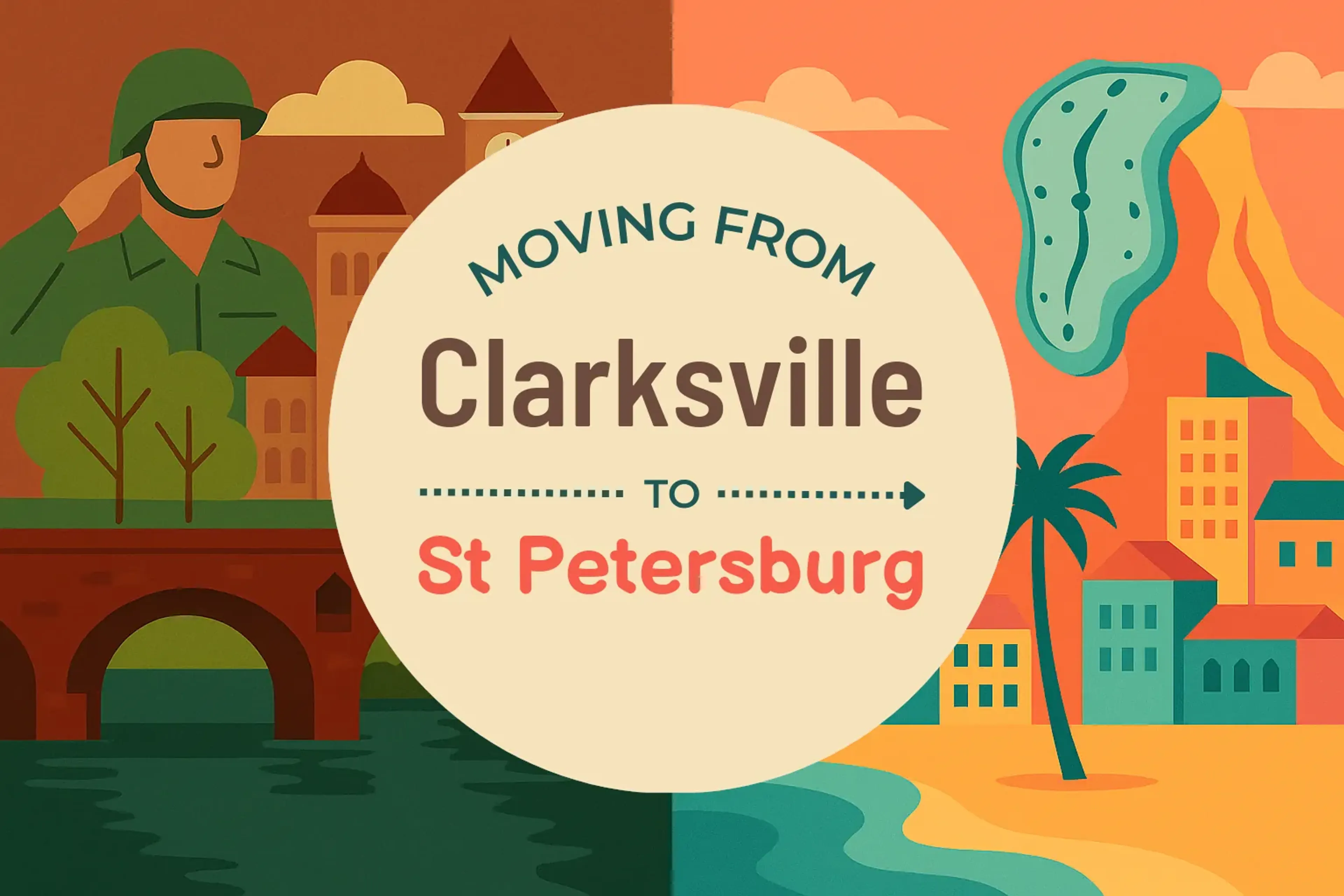Side-by-side comparison of Clarksville to St. Petersburg moving companies