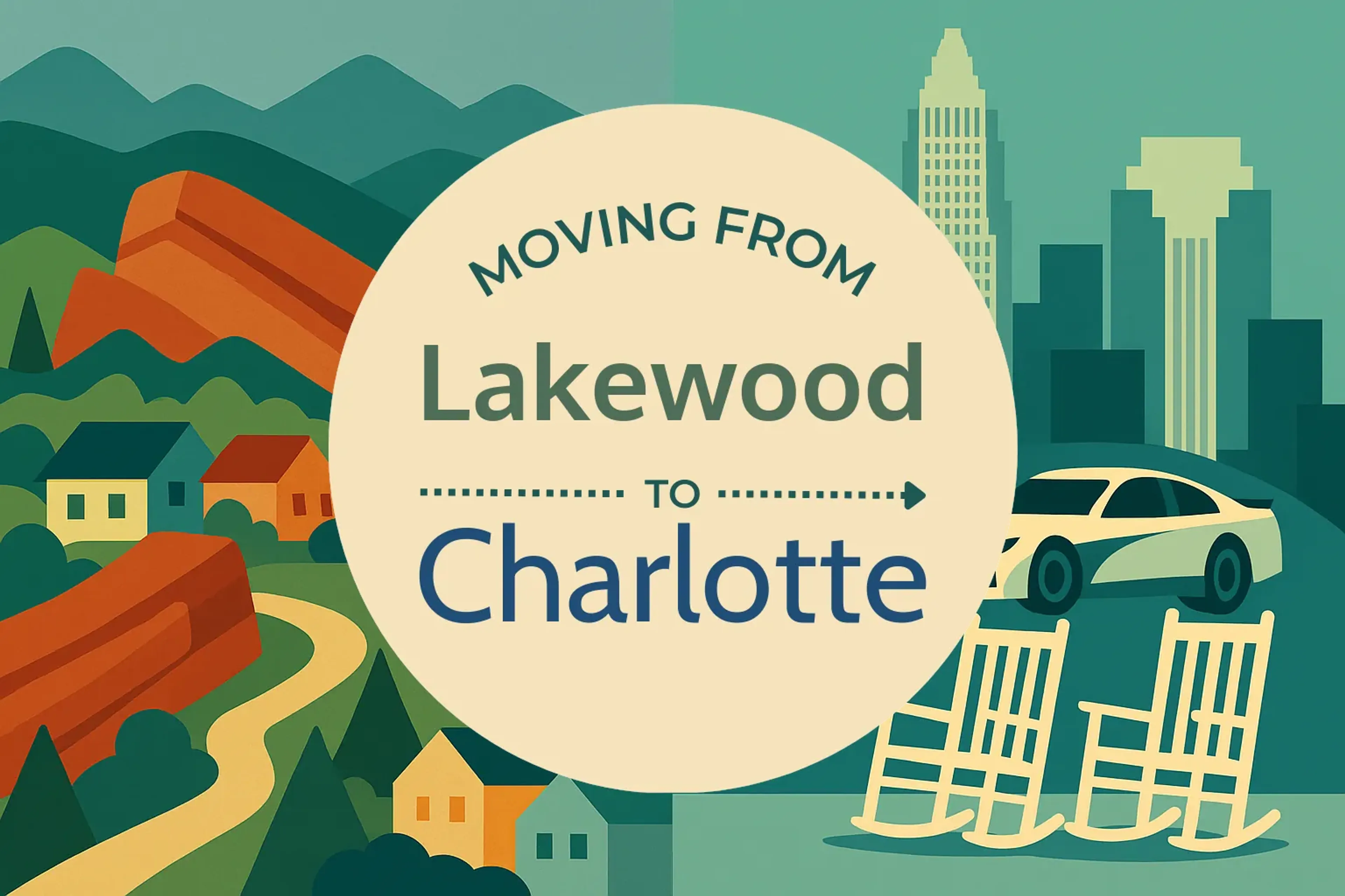 Side-by-side comparison of Lakewood to Charlotte moving companies