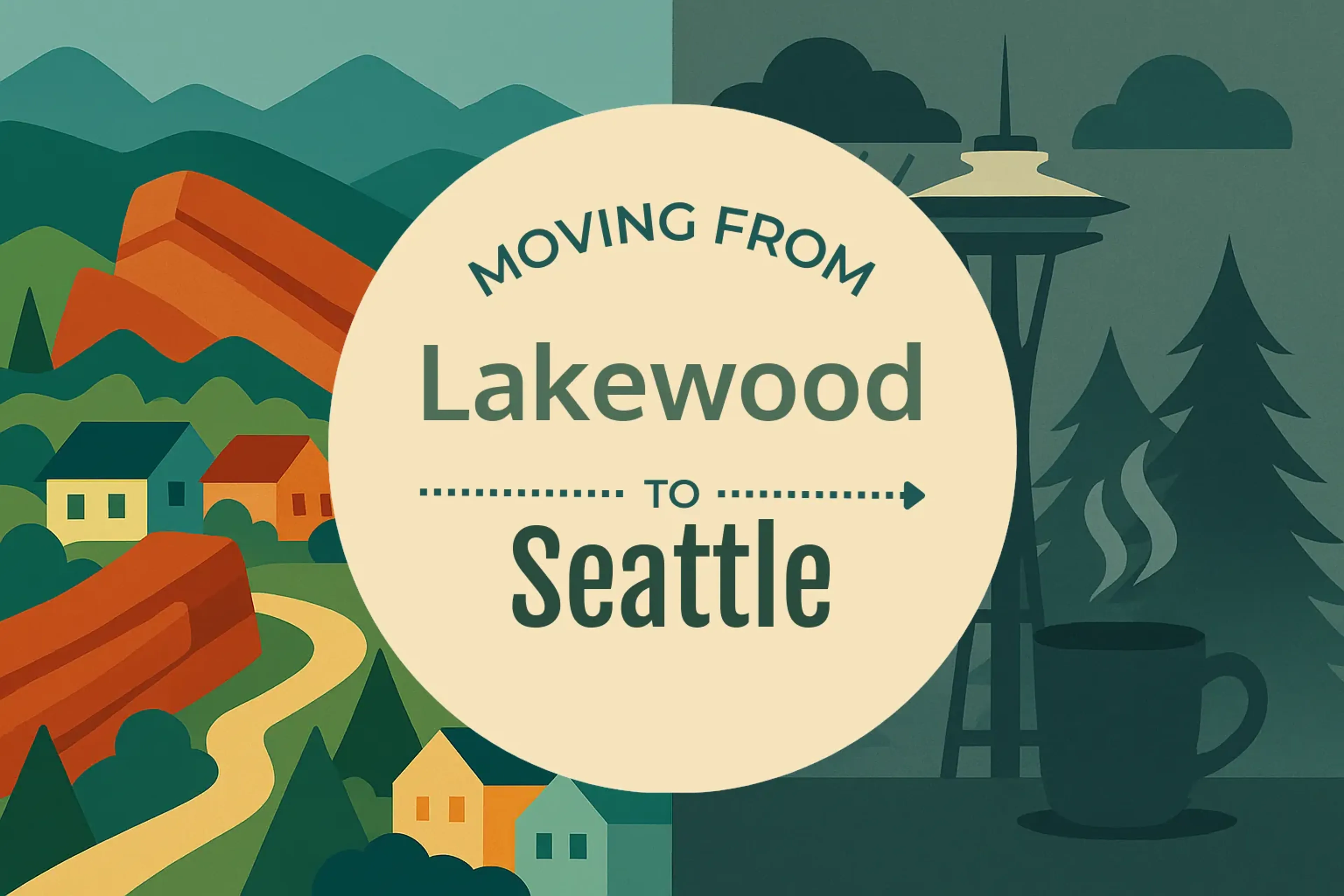 Side-by-side comparison of Lakewood to Seattle moving companies