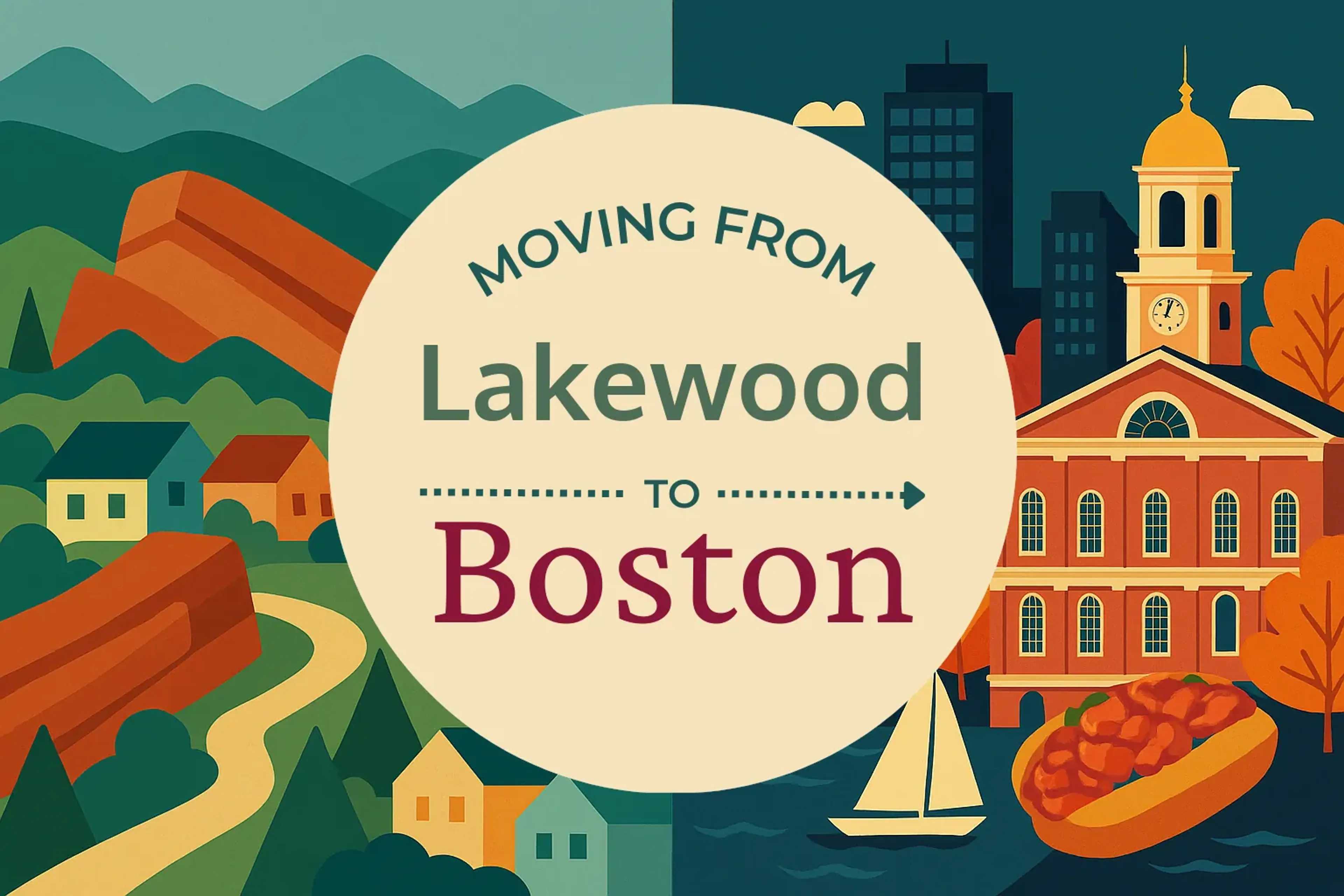 Side-by-side comparison of Lakewood to Boston moving companies