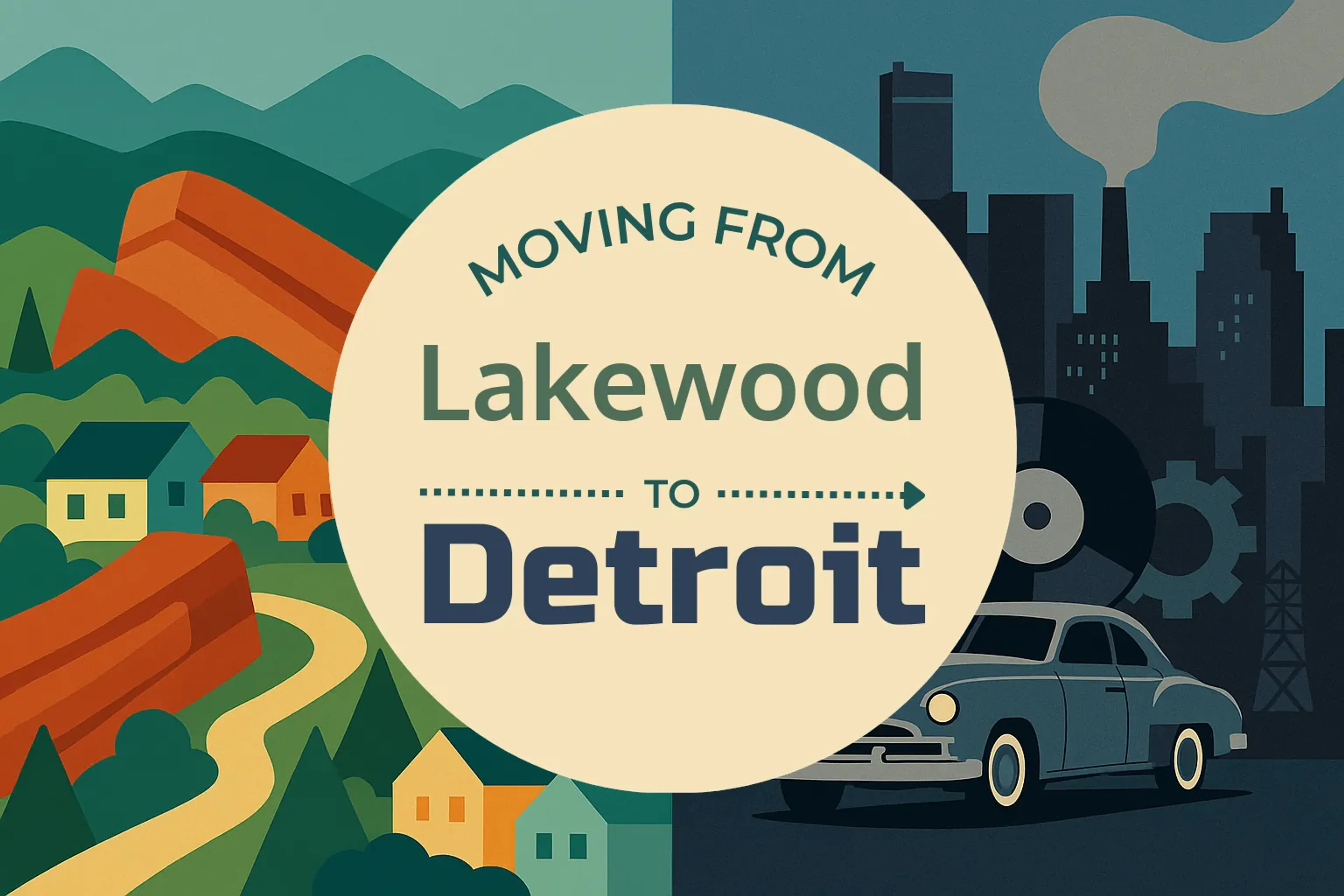 Side-by-side comparison of Lakewood to Detroit moving companies