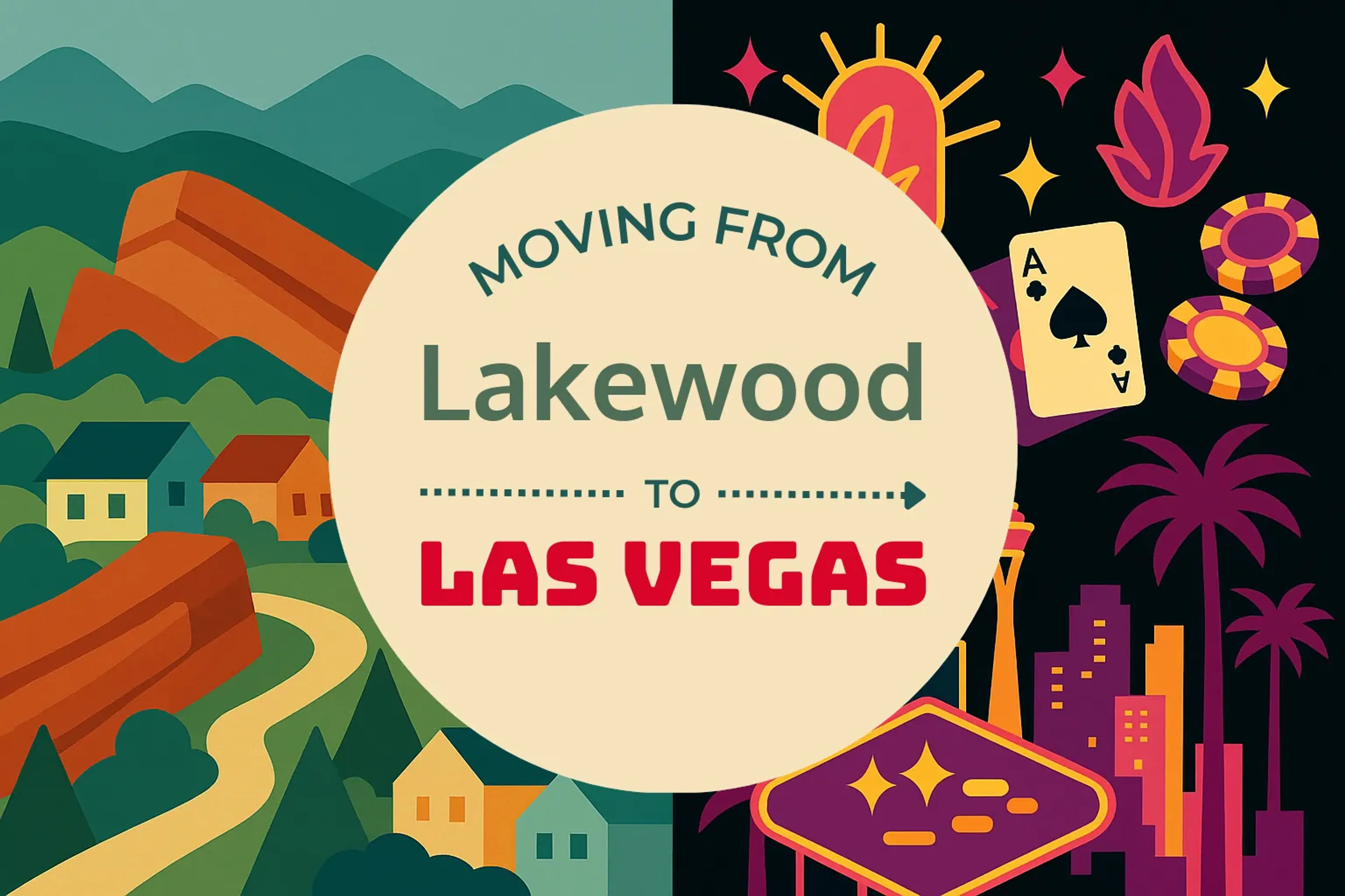 Side-by-side comparison of Lakewood to Las Vegas moving companies