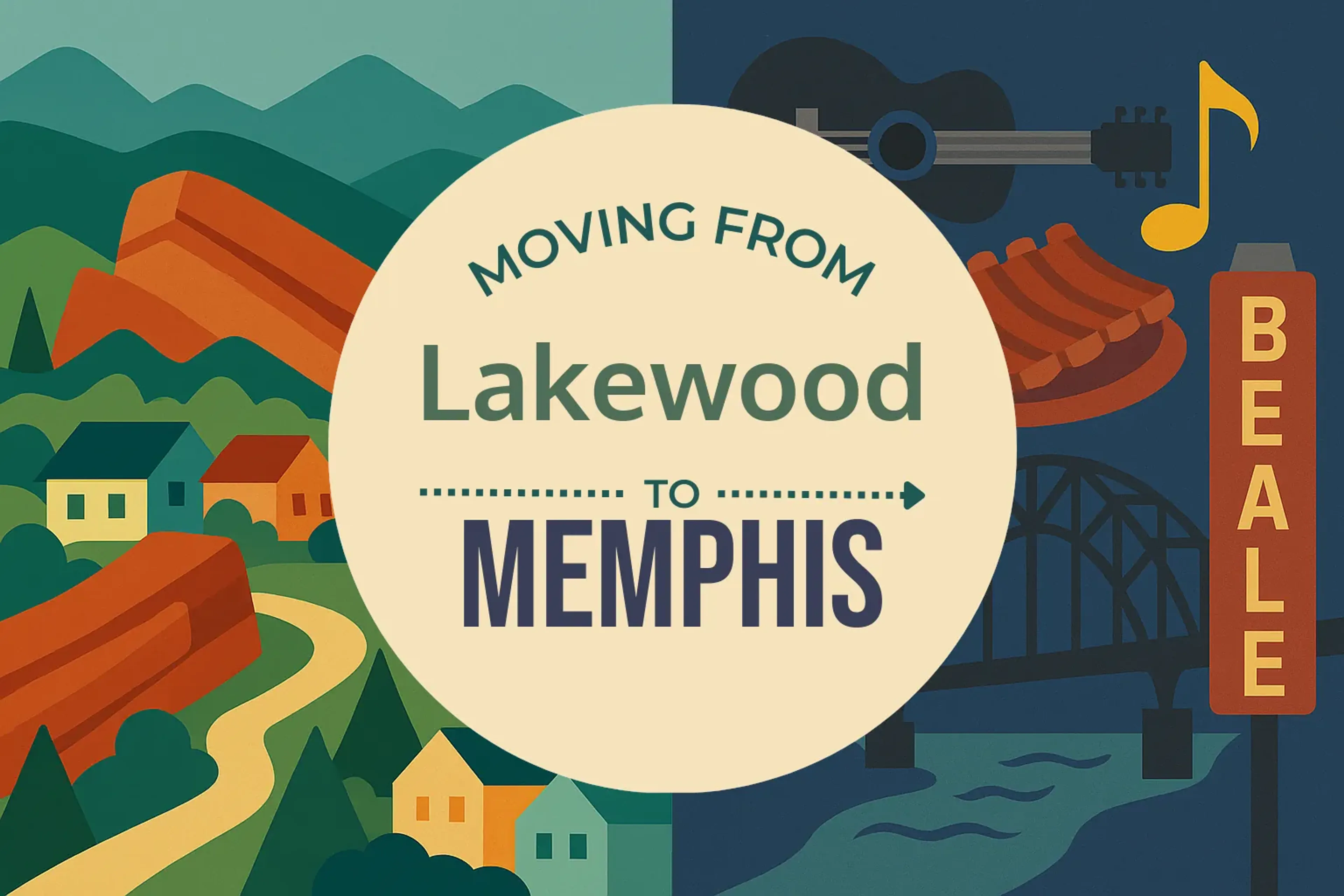 Side-by-side comparison of Lakewood to Memphis moving companies