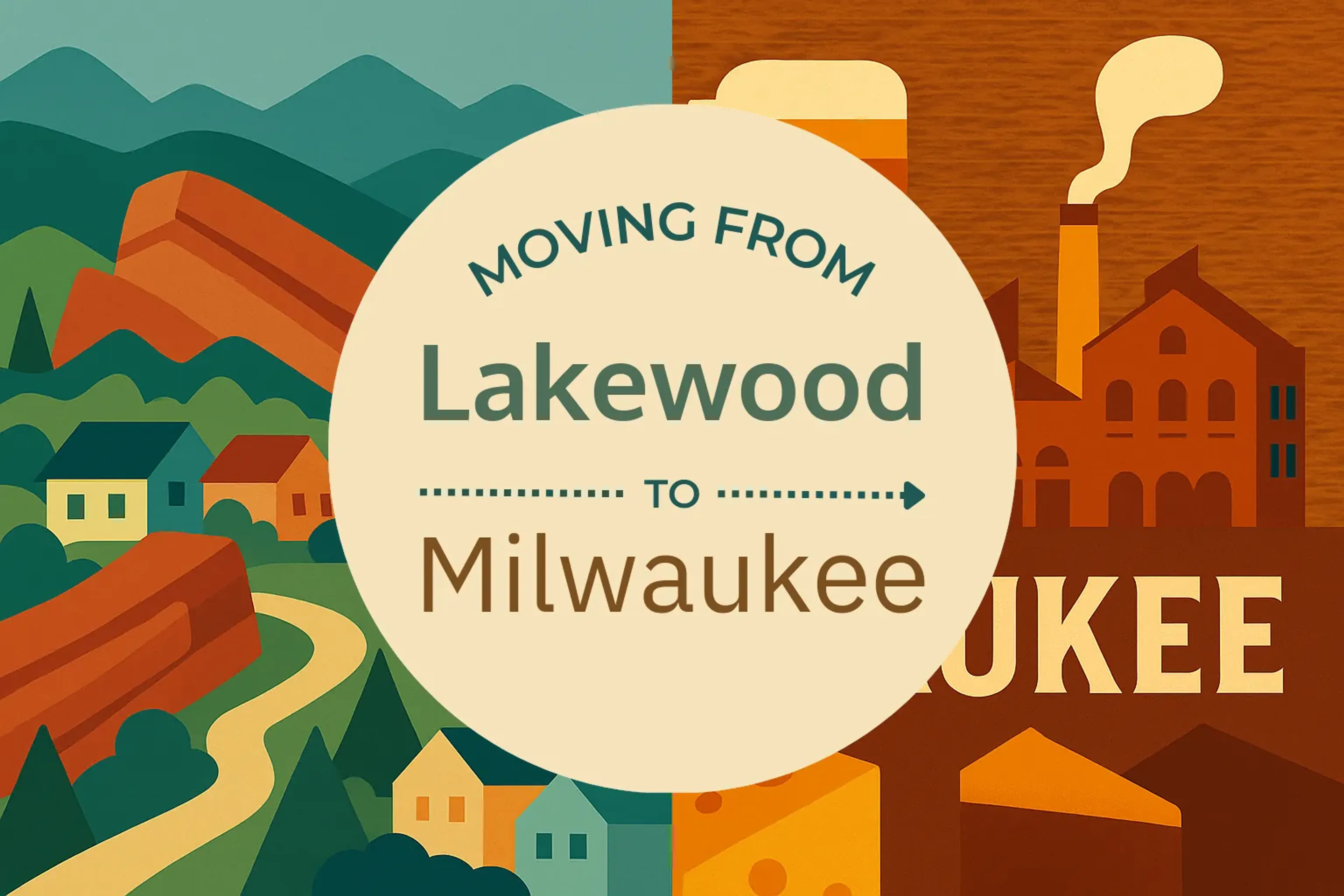 Side-by-side comparison of Lakewood to Milwaukee moving companies