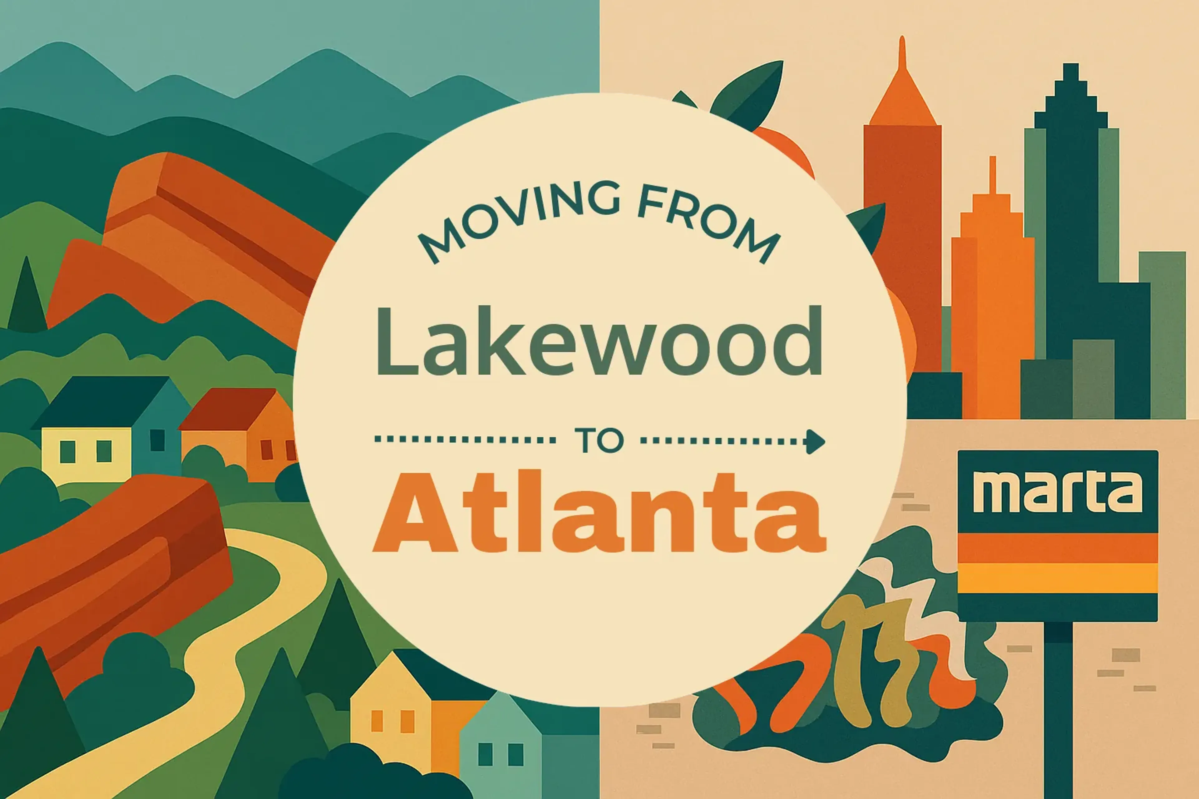 Side-by-side comparison of Lakewood to Atlanta moving companies
