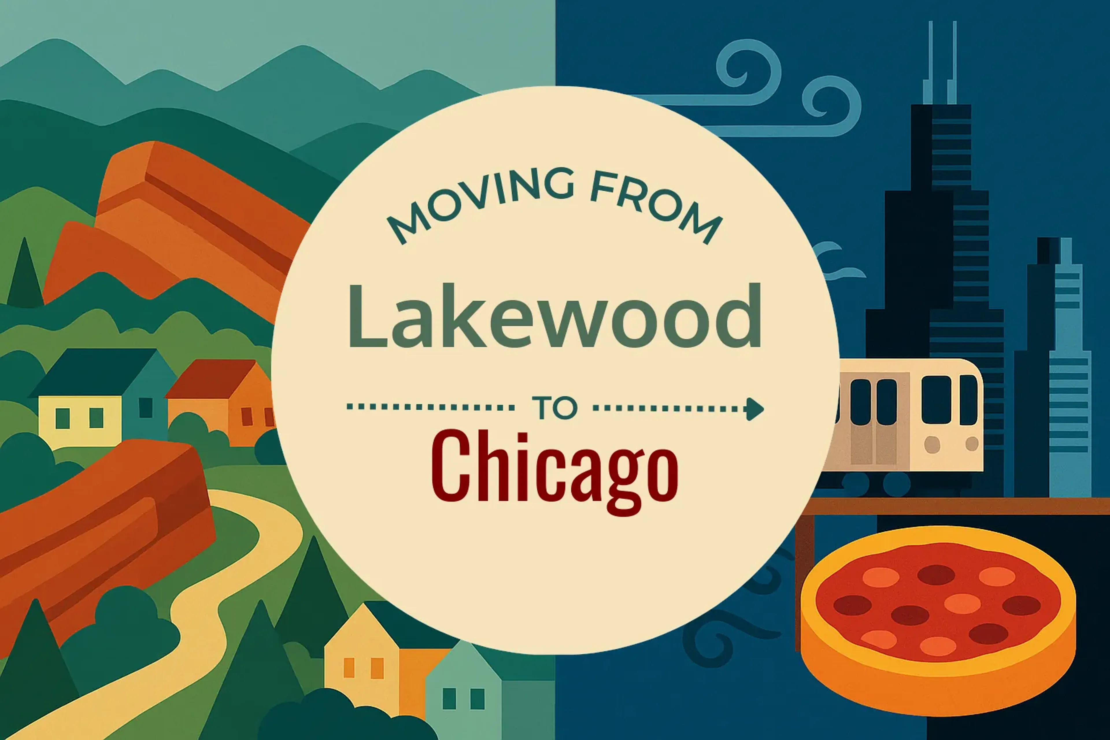 Side-by-side comparison of Lakewood to Chicago moving companies