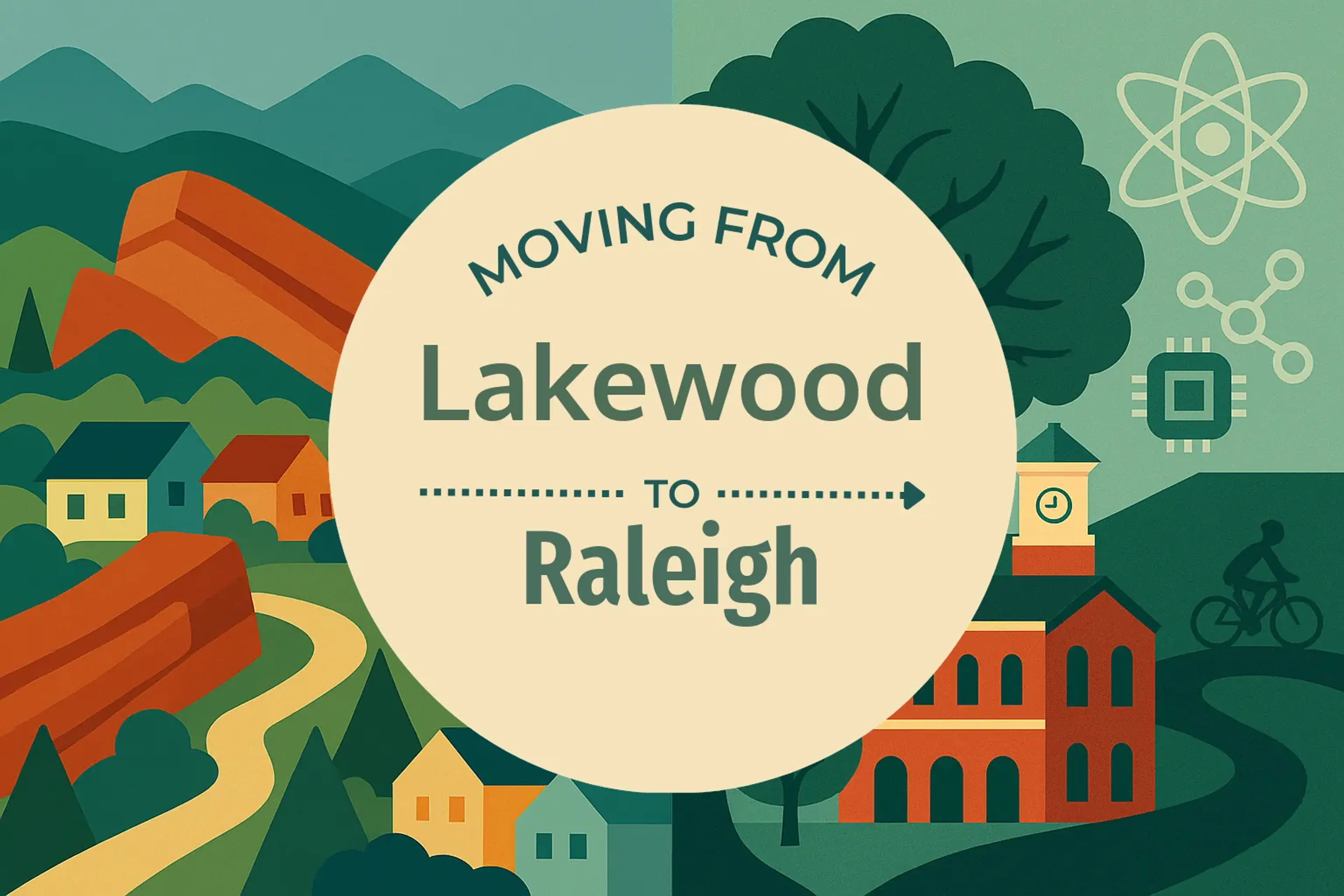 Side-by-side comparison of Lakewood to Raleigh moving companies