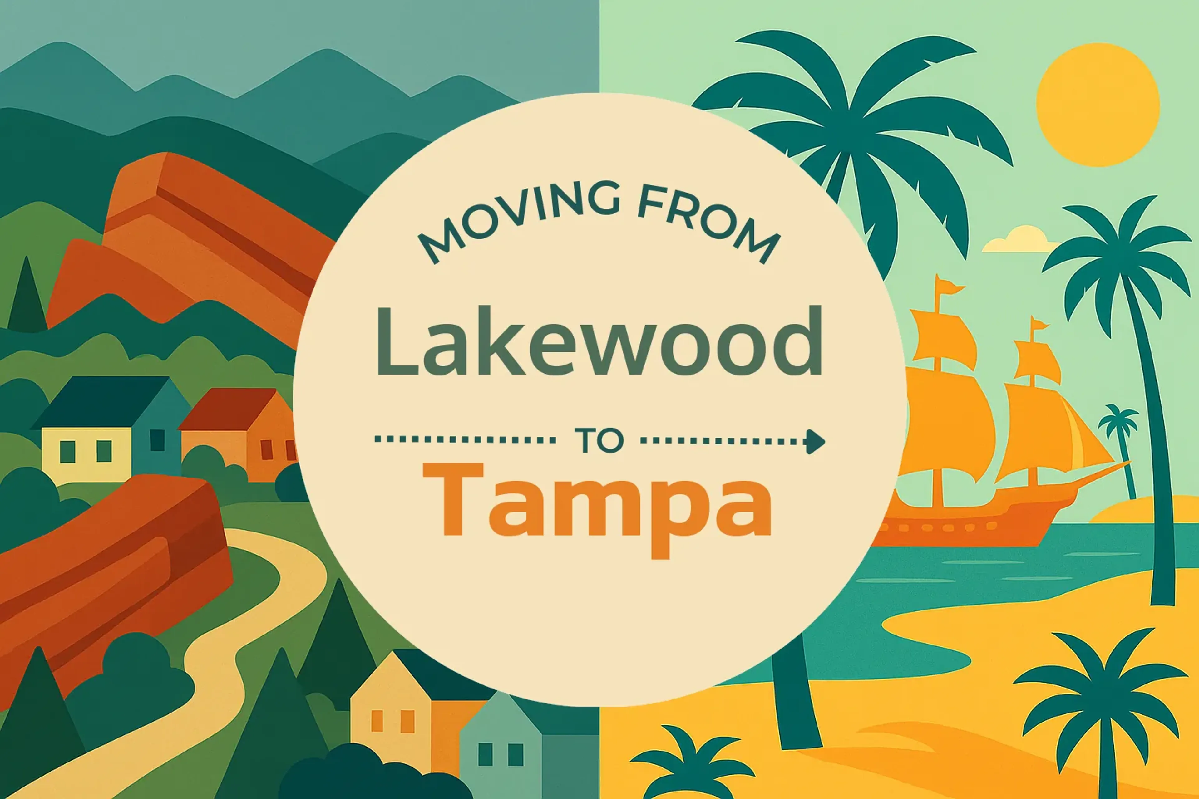 Side-by-side comparison of Lakewood to Tampa moving companies