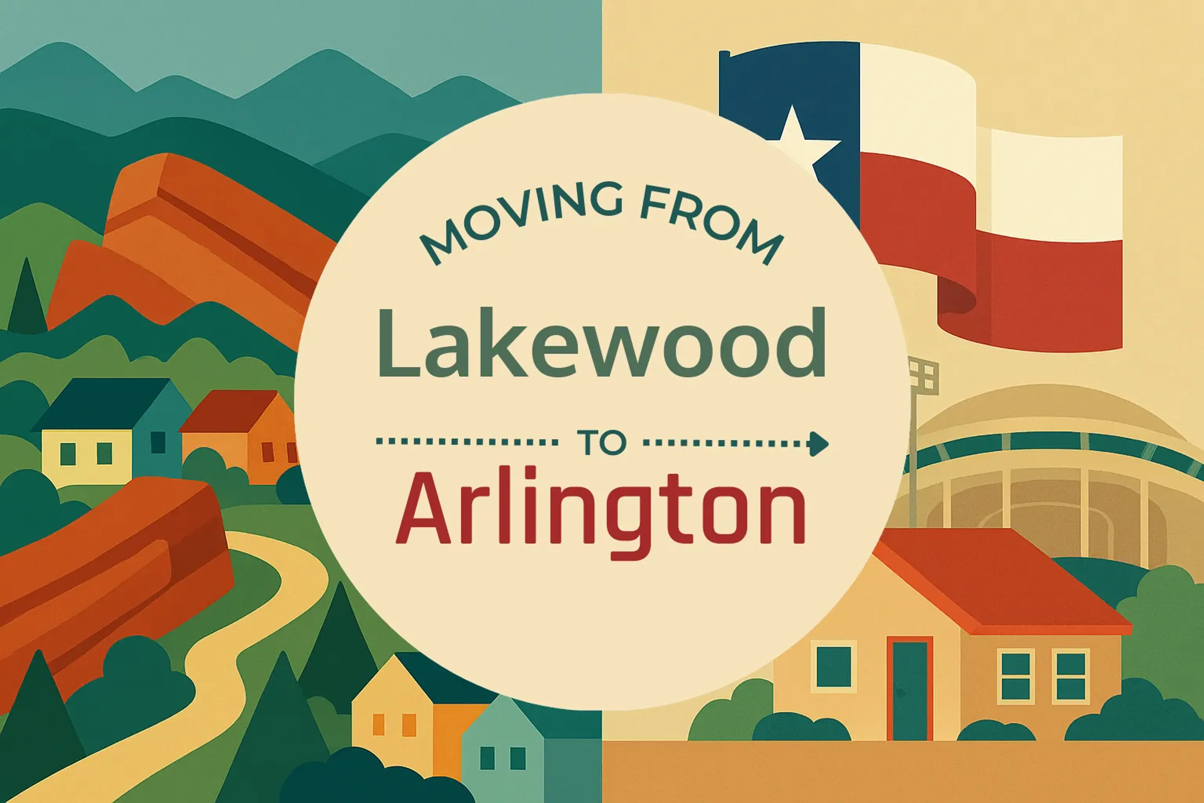Side-by-side comparison of Lakewood to Arlington moving companies