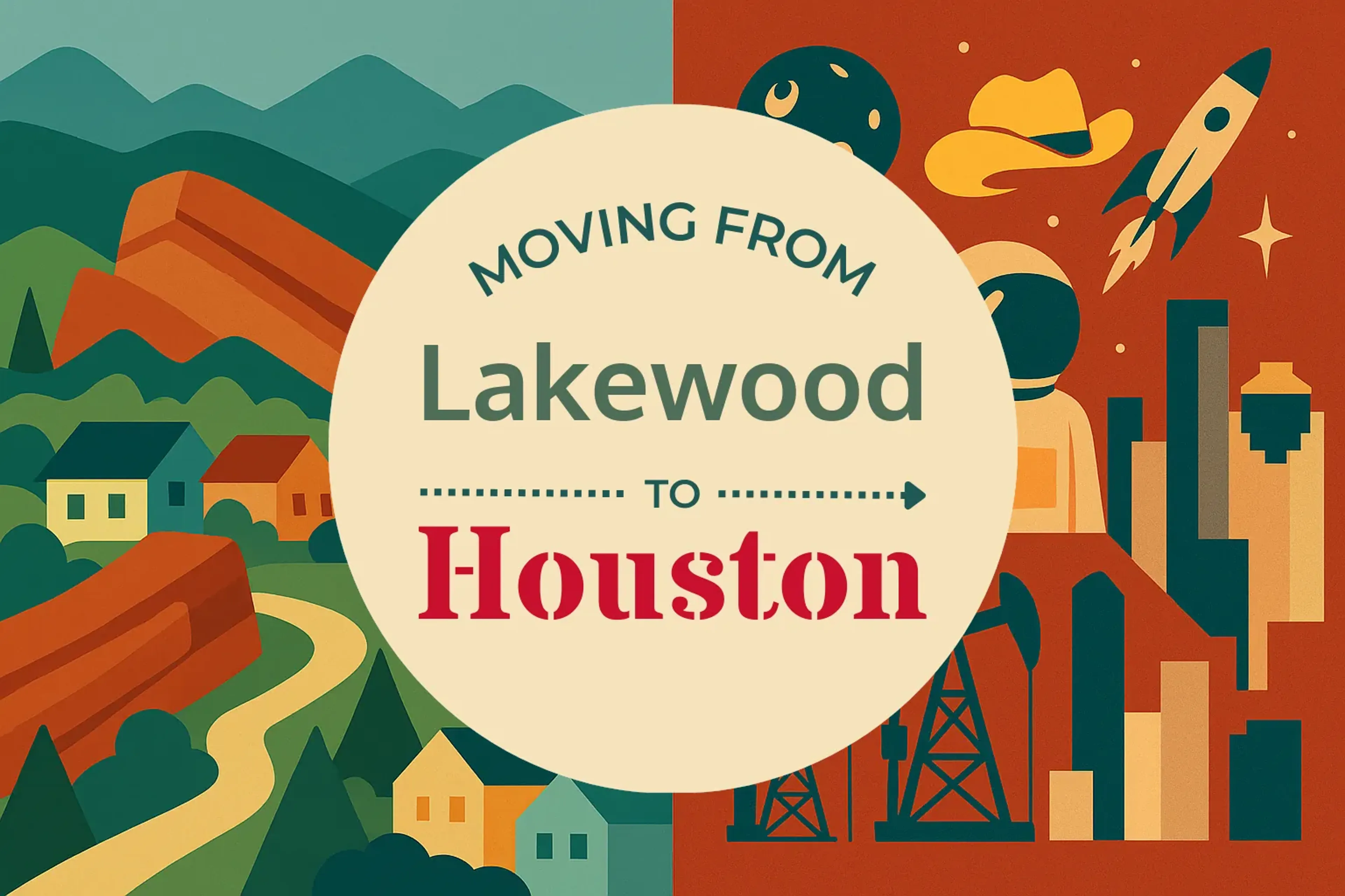 Side-by-side comparison of Lakewood to Houston moving companies