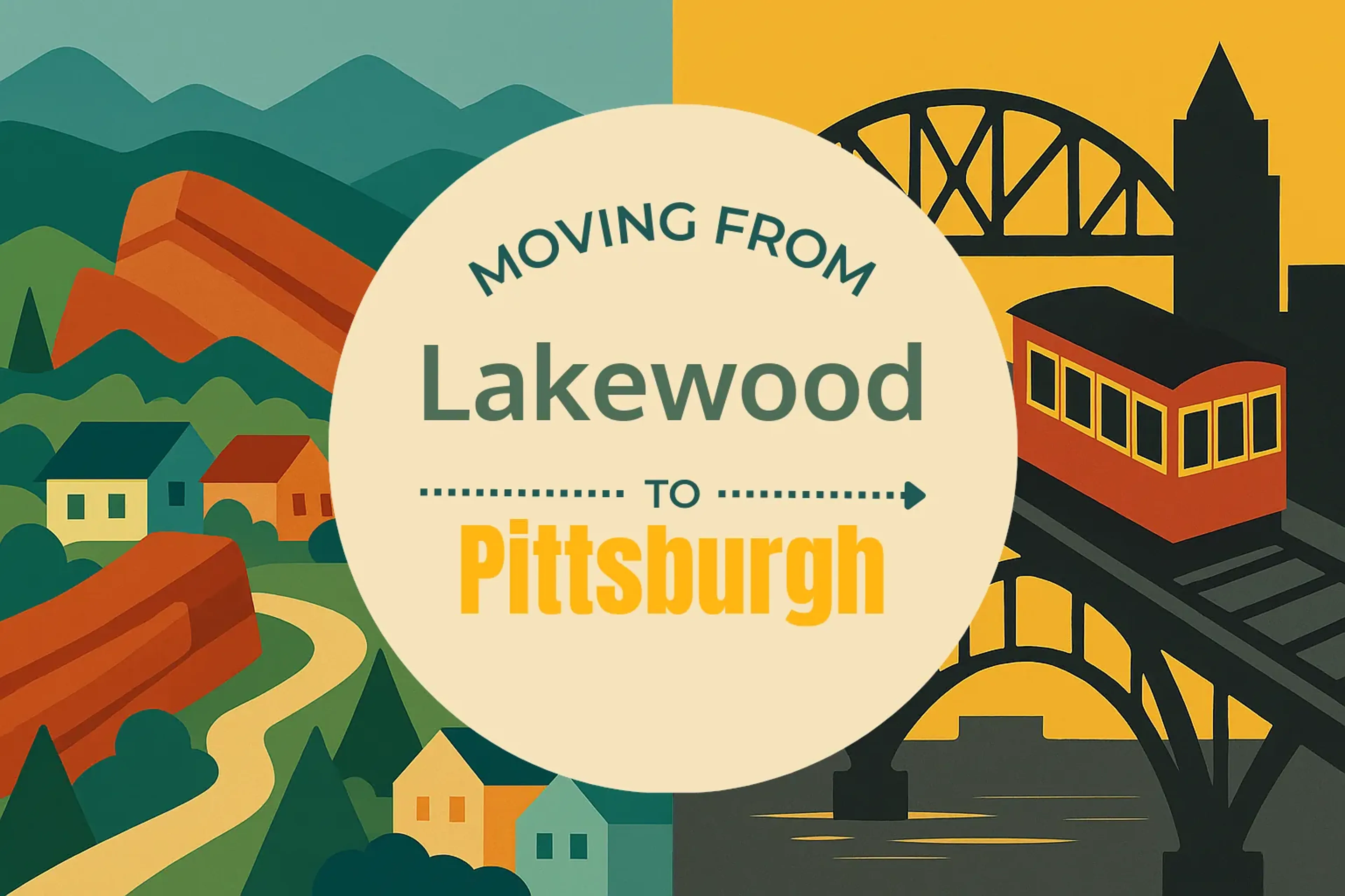 Side-by-side comparison of Lakewood to Pittsburgh moving companies