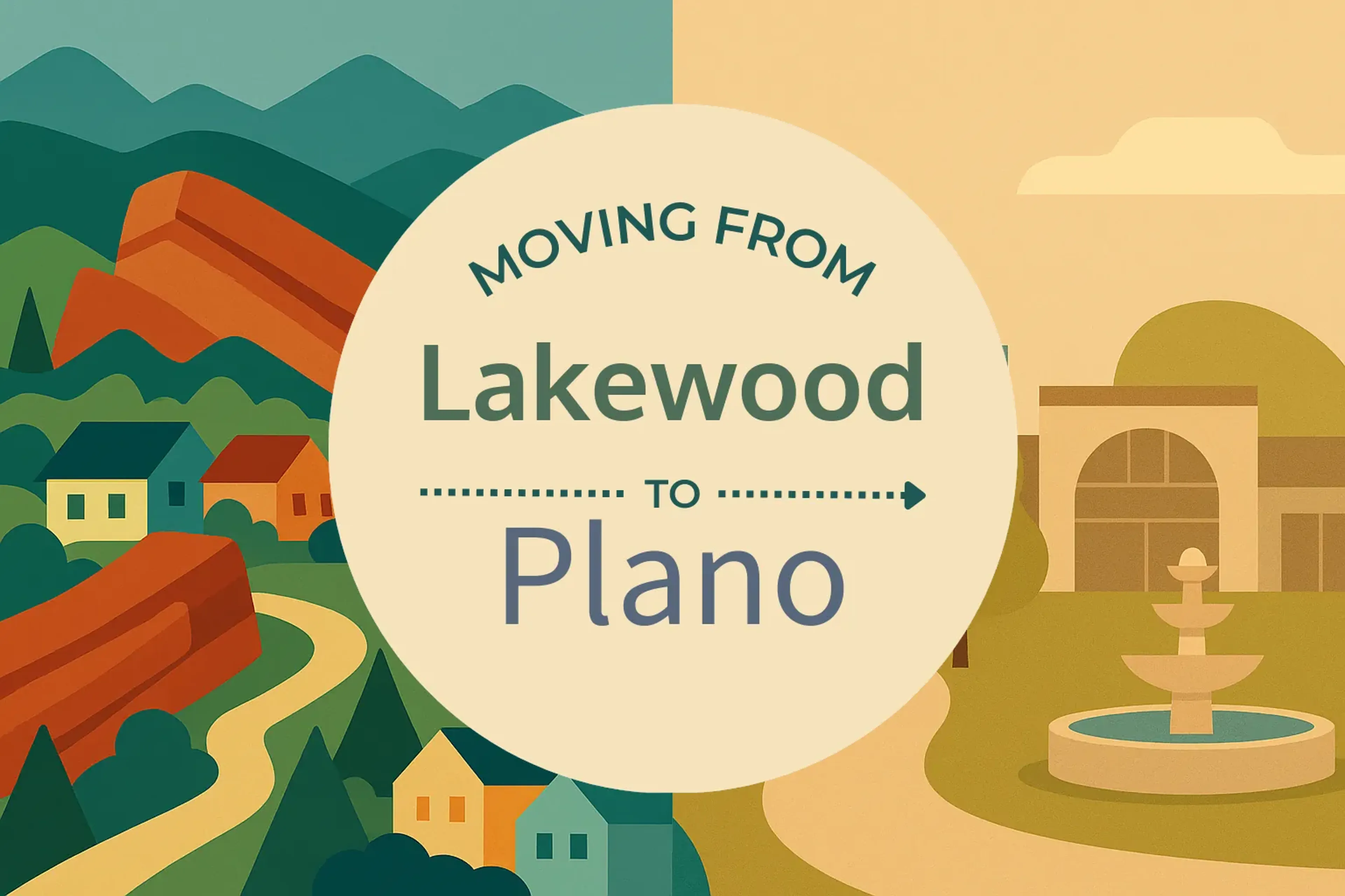 Side-by-side comparison of Lakewood to Plano moving companies
