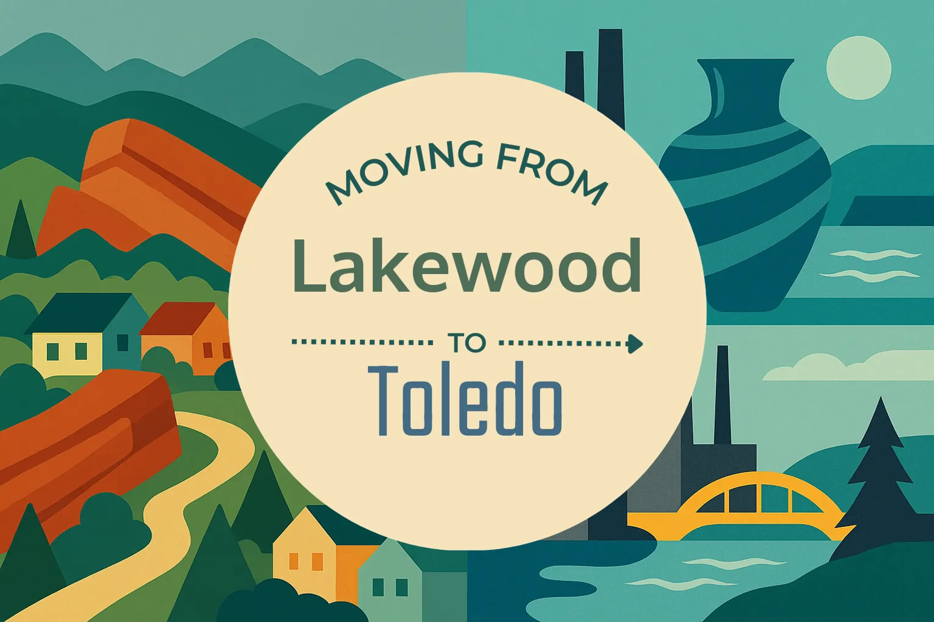 Side-by-side comparison of Lakewood to Toledo moving companies