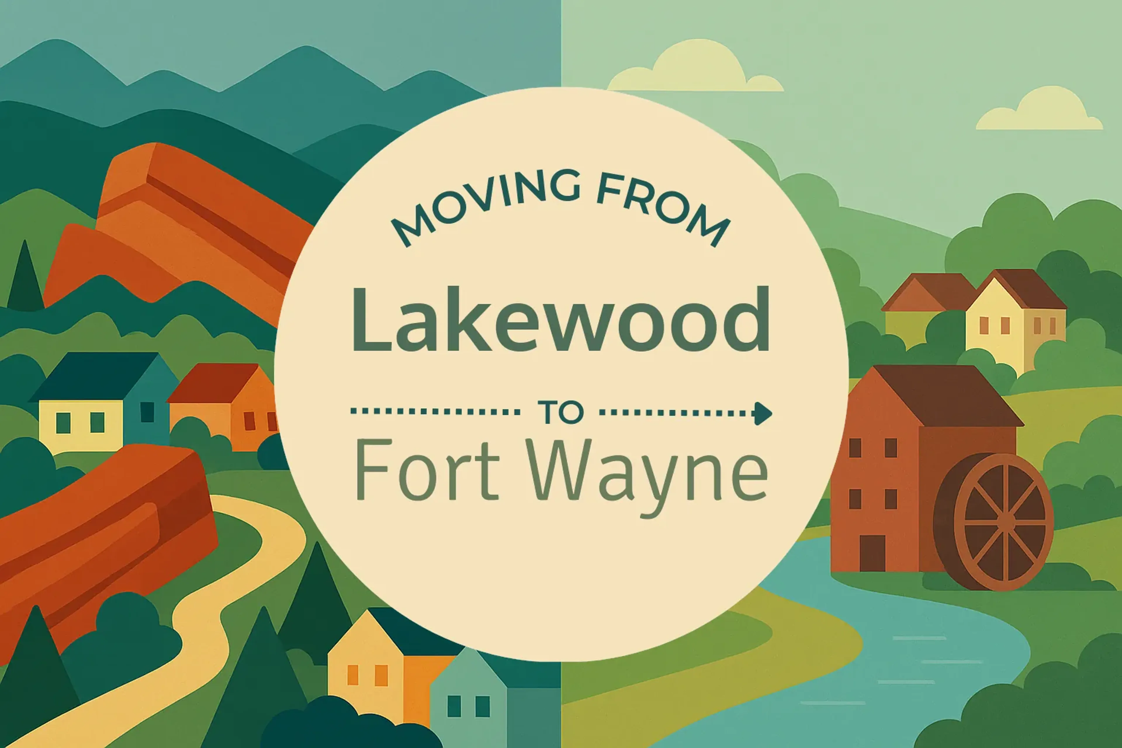 Side-by-side comparison of Lakewood to Fort Wayne moving companies