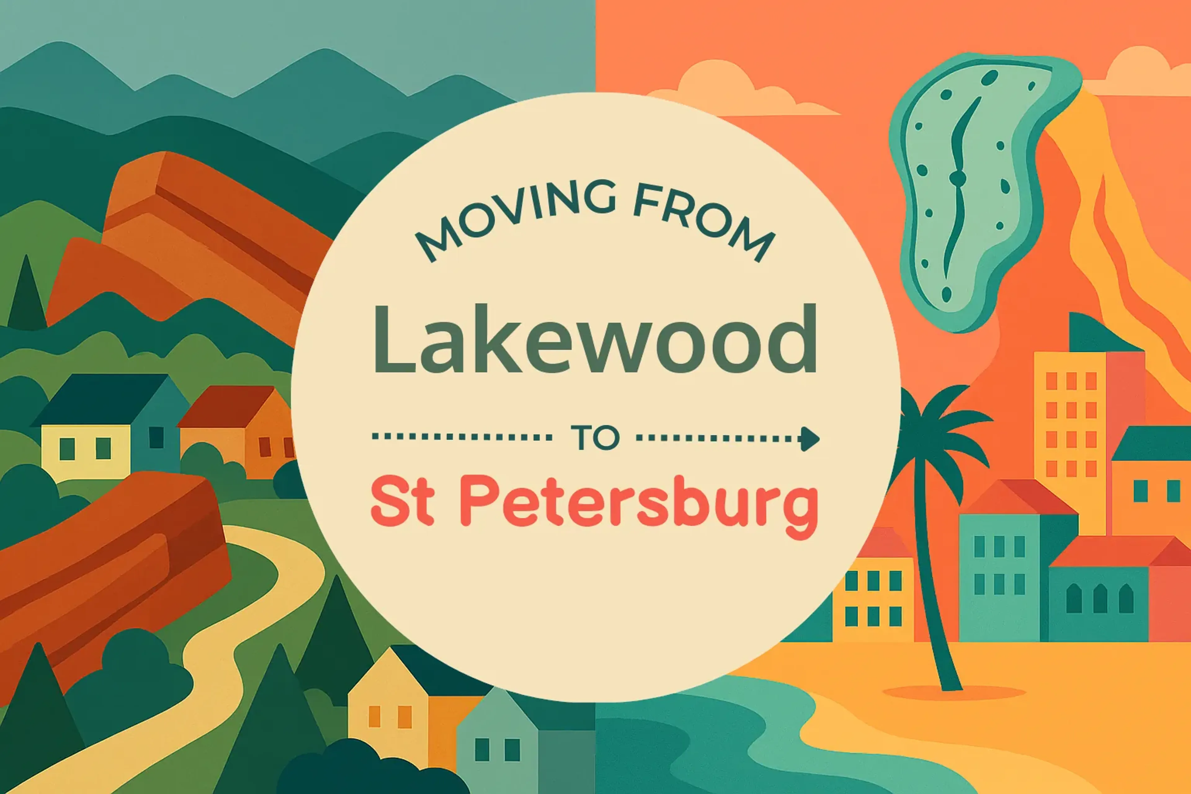 Side-by-side comparison of Lakewood to St. Petersburg moving companies