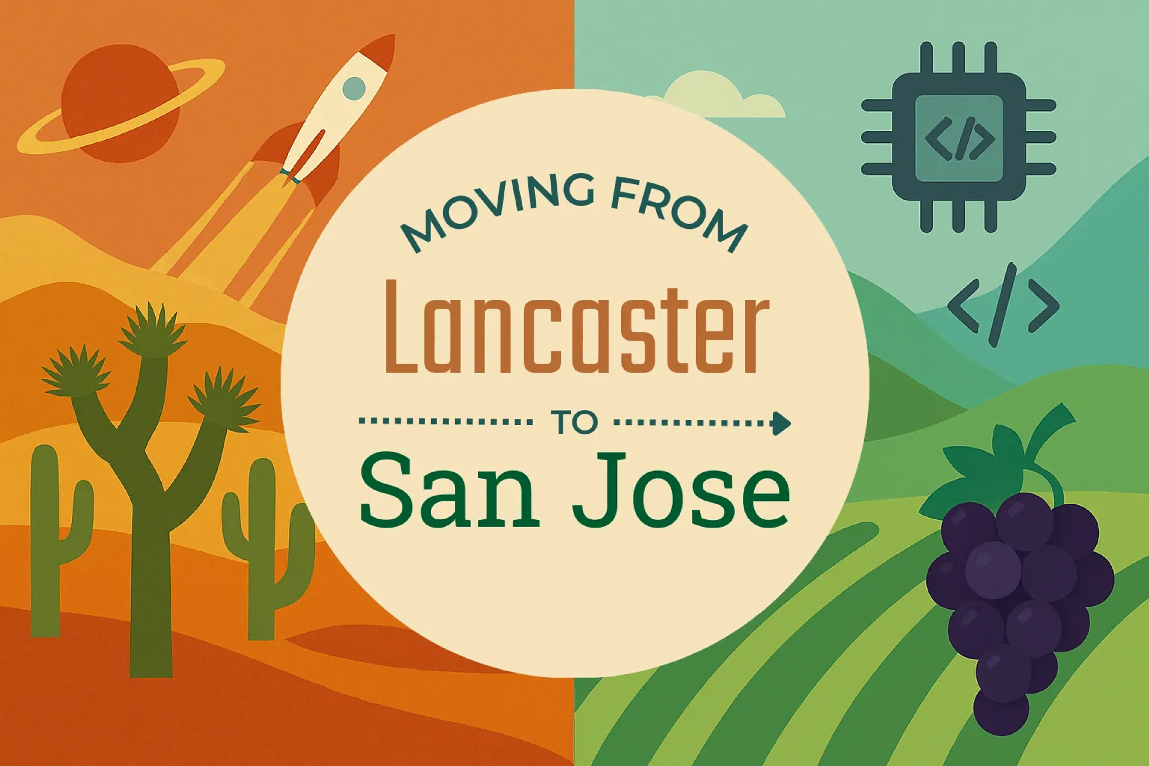 Side-by-side comparison of Lancaster to San Jose moving companies