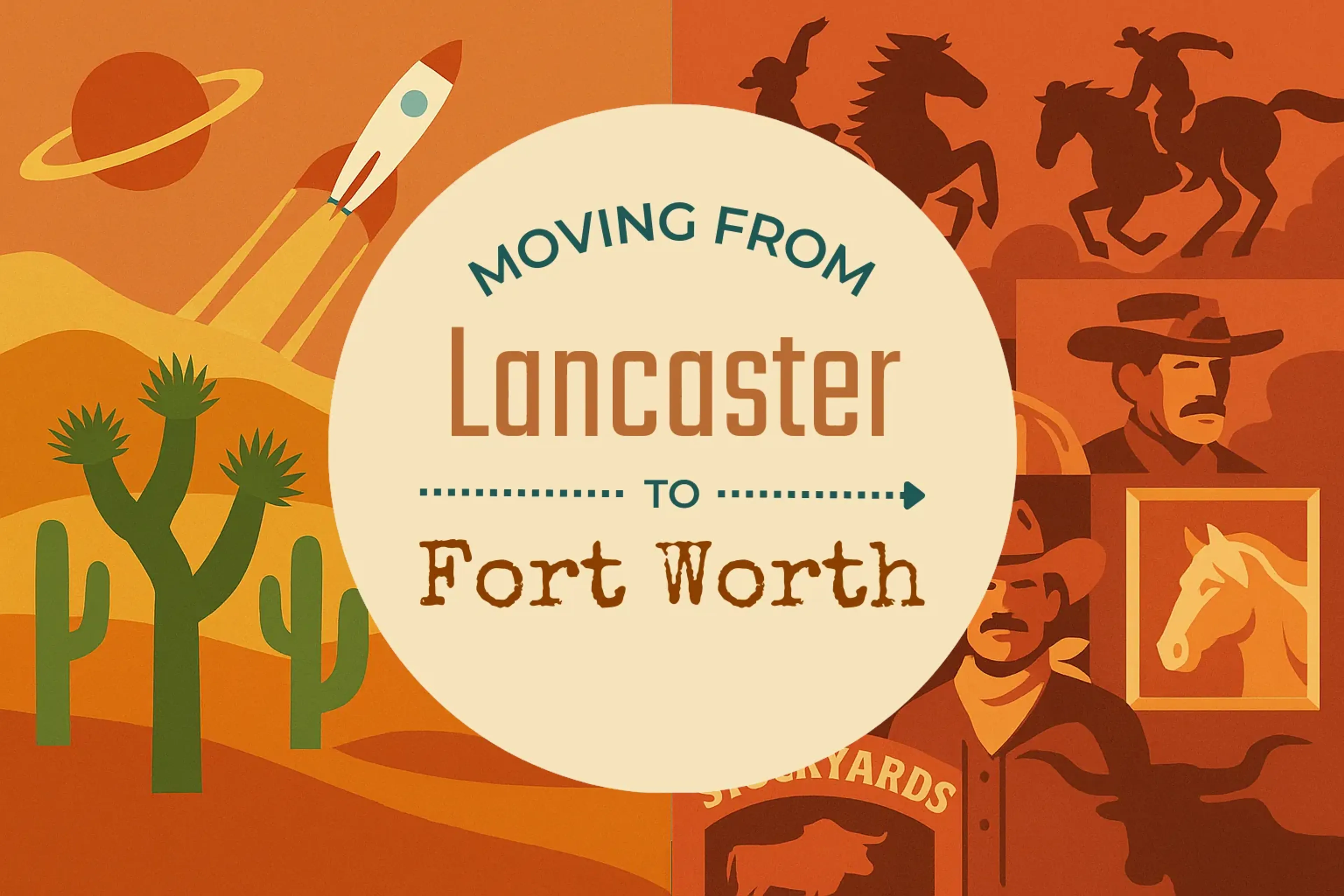 Side-by-side comparison of Lancaster to Fort Worth moving companies