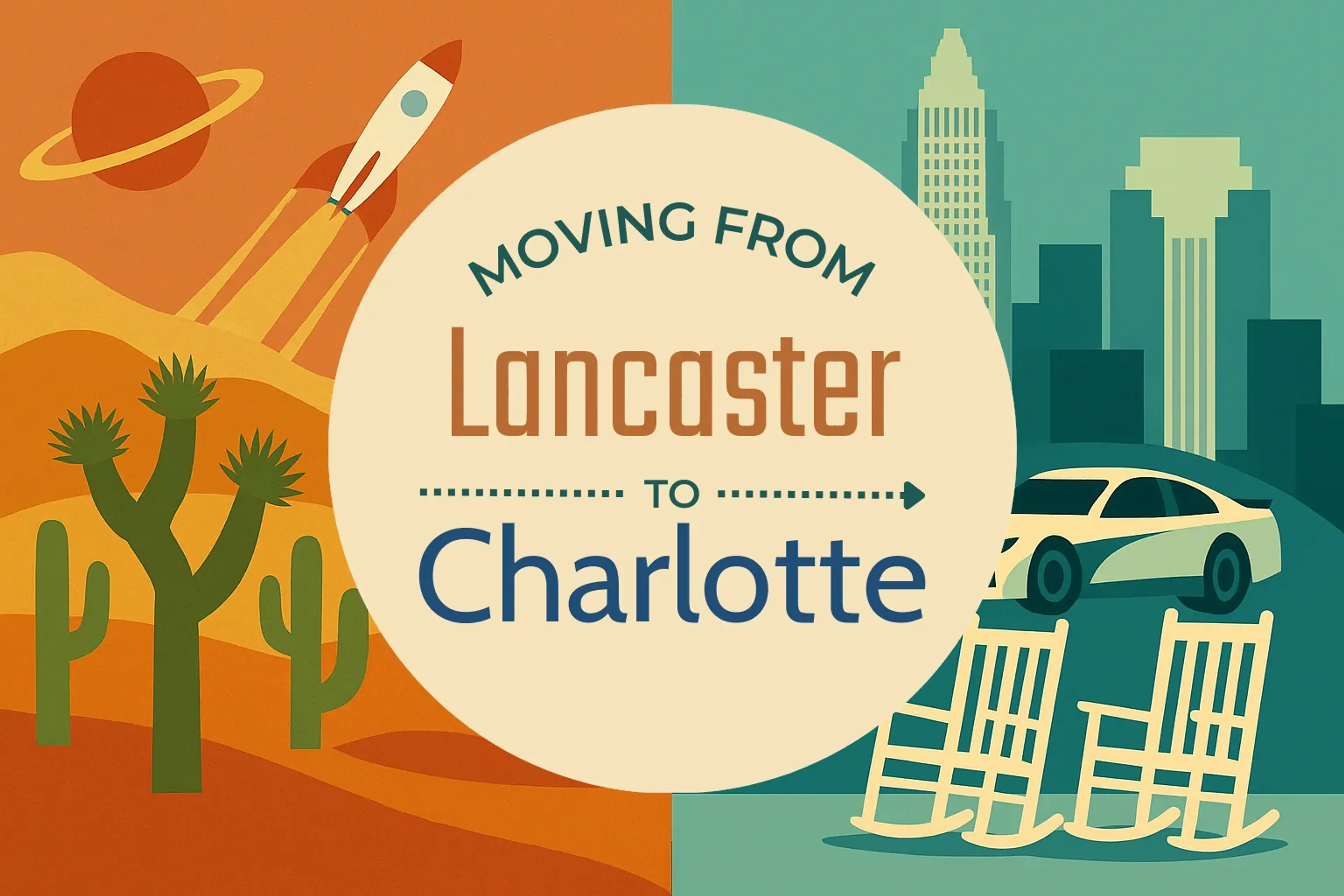Side-by-side comparison of Lancaster to Charlotte moving companies