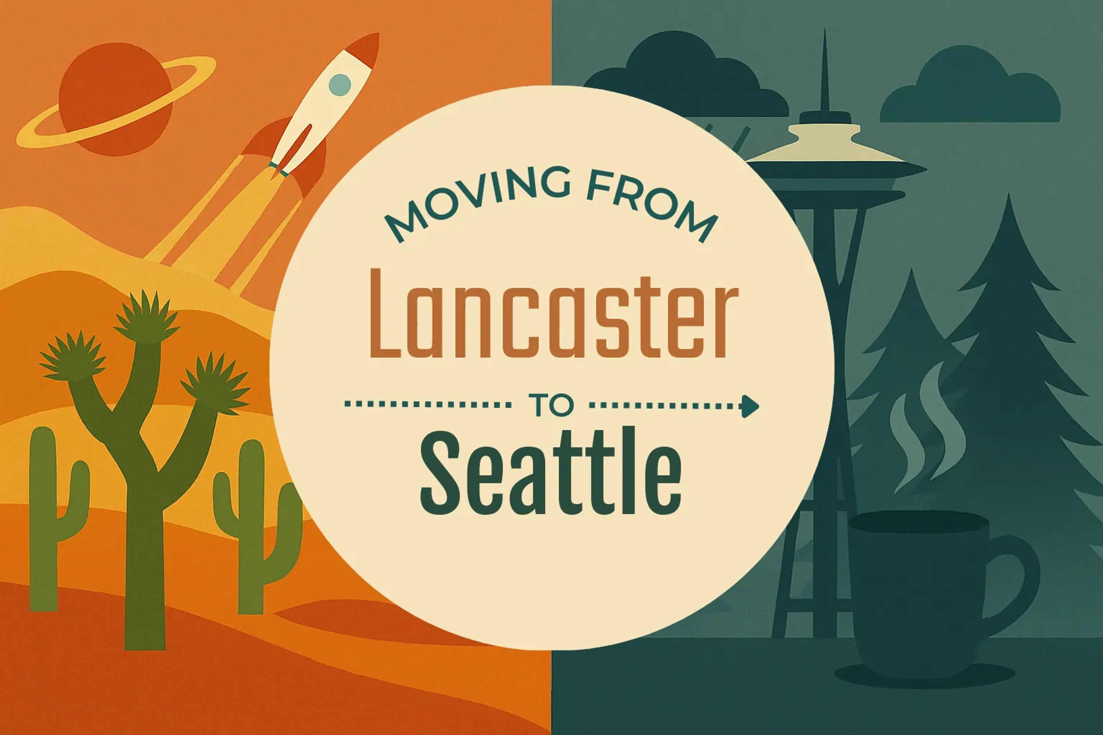 Side-by-side comparison of Lancaster to Seattle moving companies