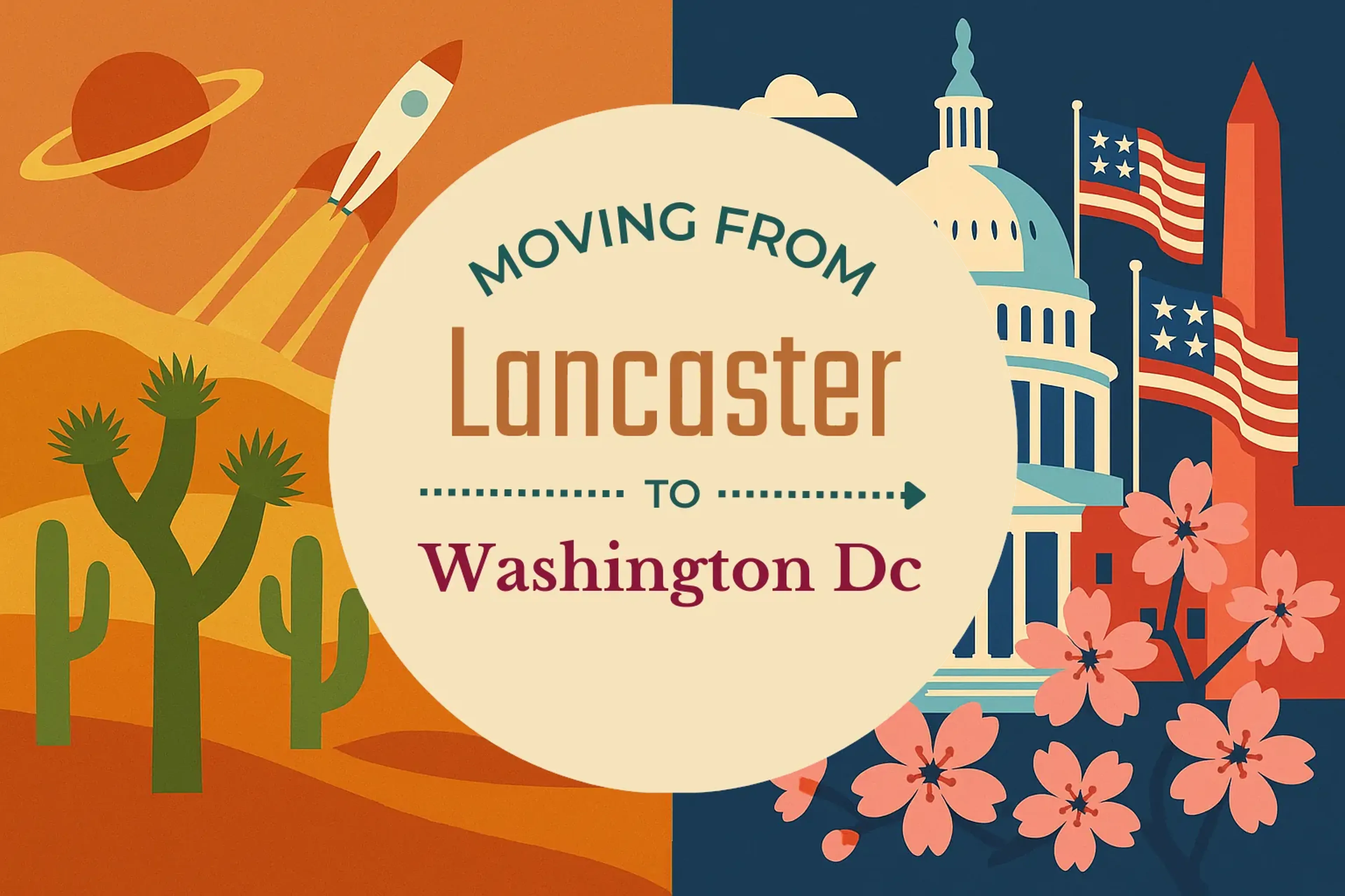 Side-by-side comparison of Lancaster to Washington DC moving companies