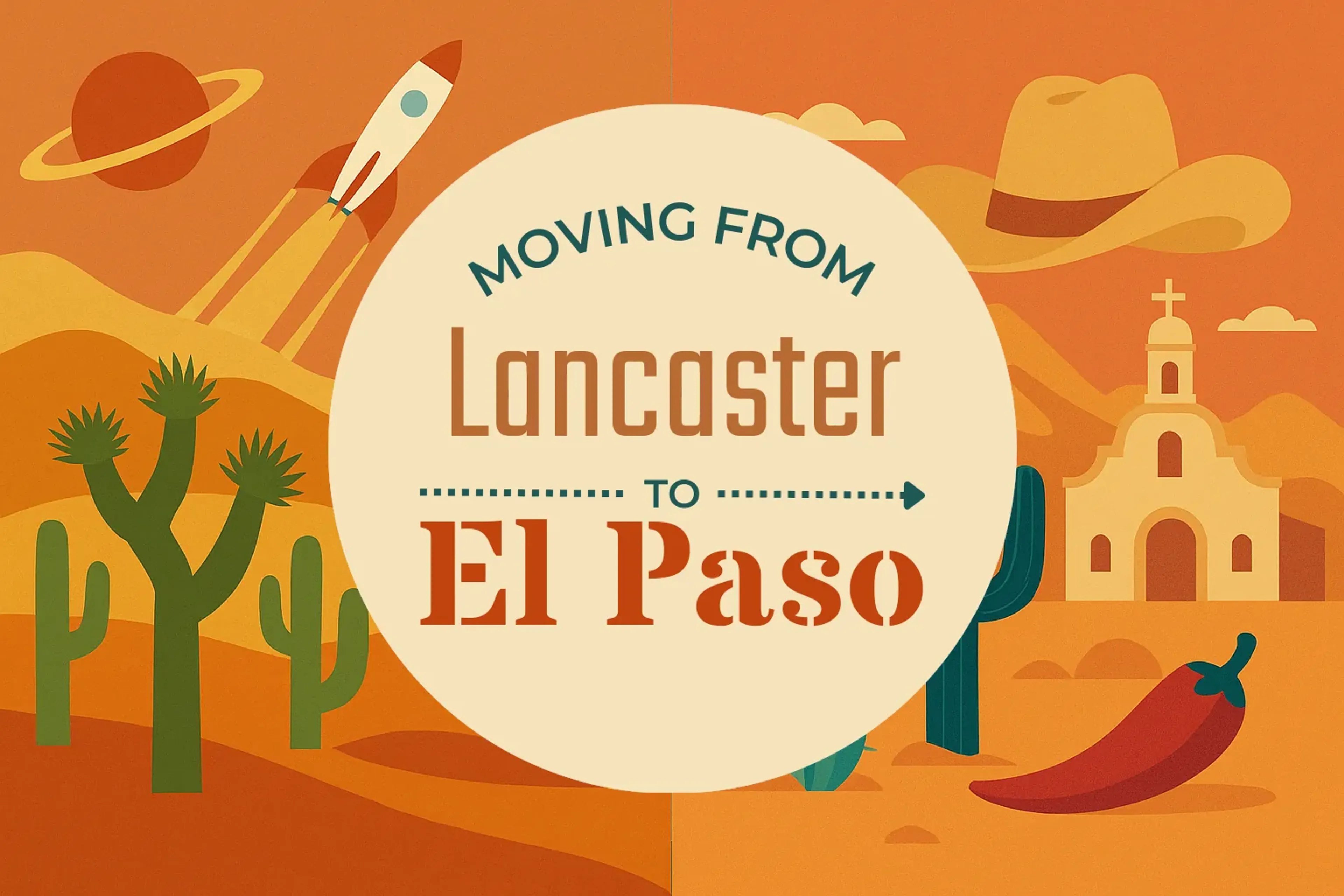 Side-by-side comparison of Lancaster to El Paso moving companies