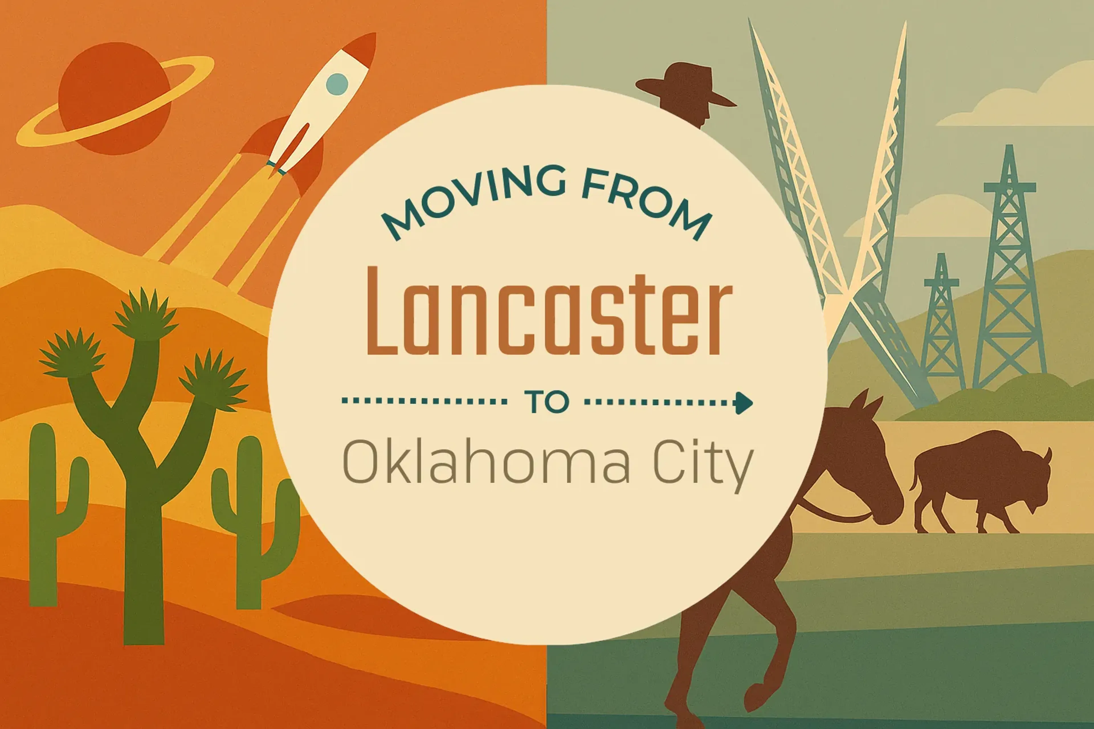 Side-by-side comparison of Lancaster to Oklahoma City moving companies