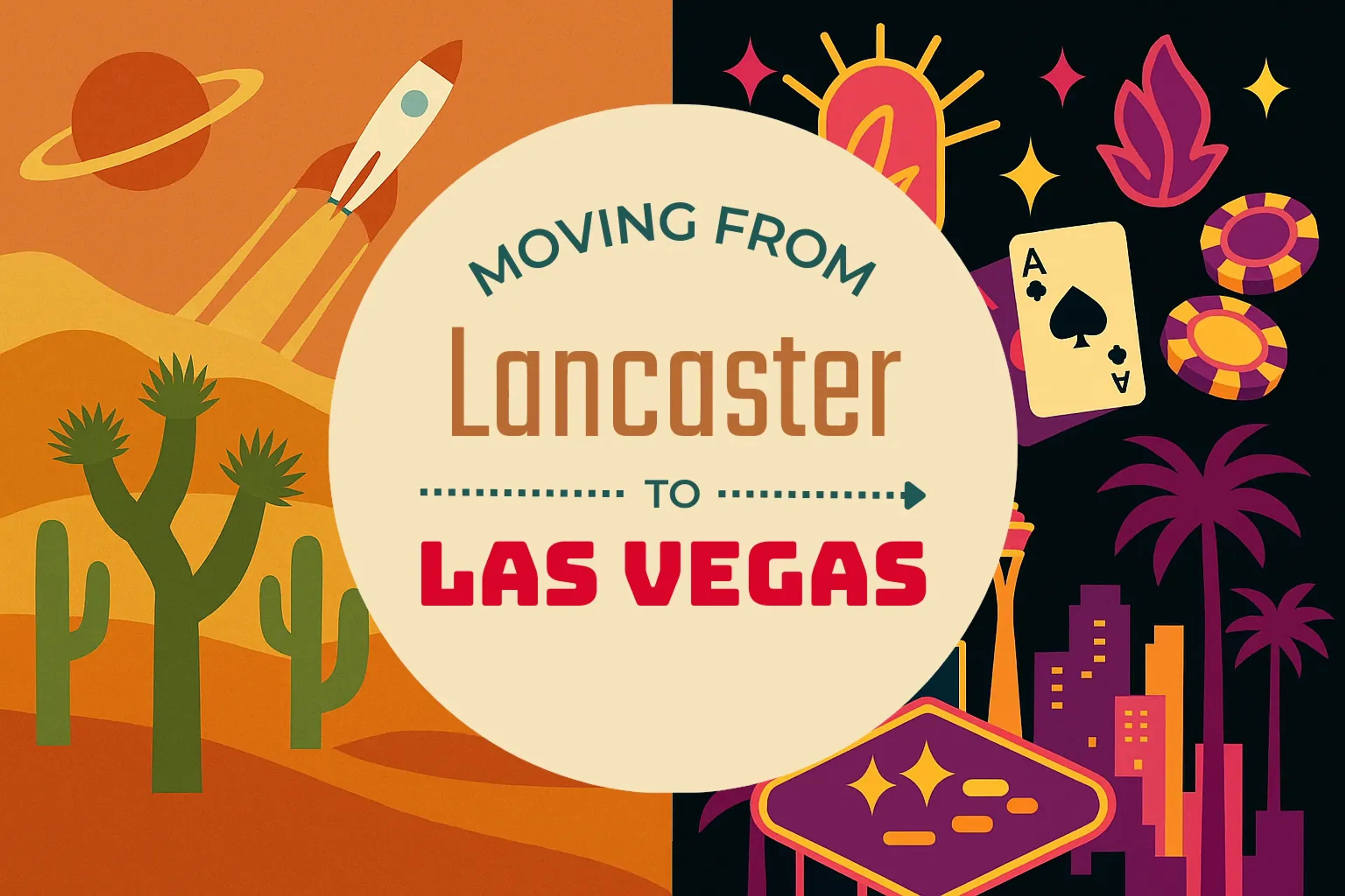 Side-by-side comparison of Lancaster to Las Vegas moving companies