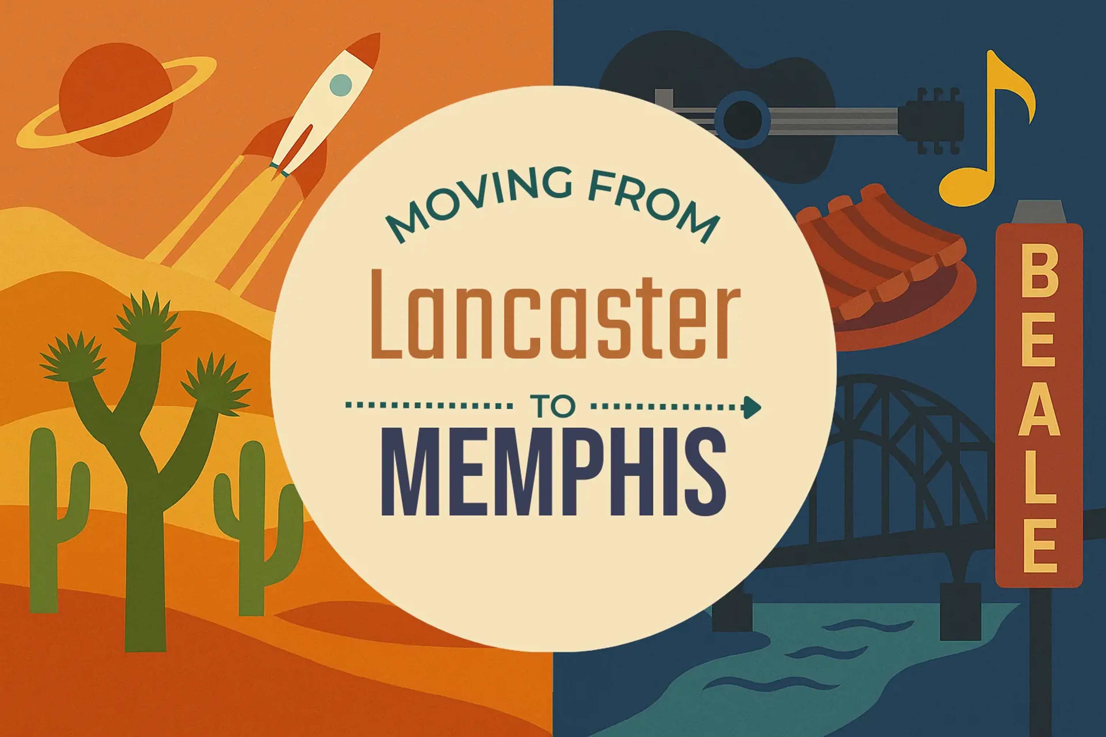 Side-by-side comparison of Lancaster to Memphis moving companies