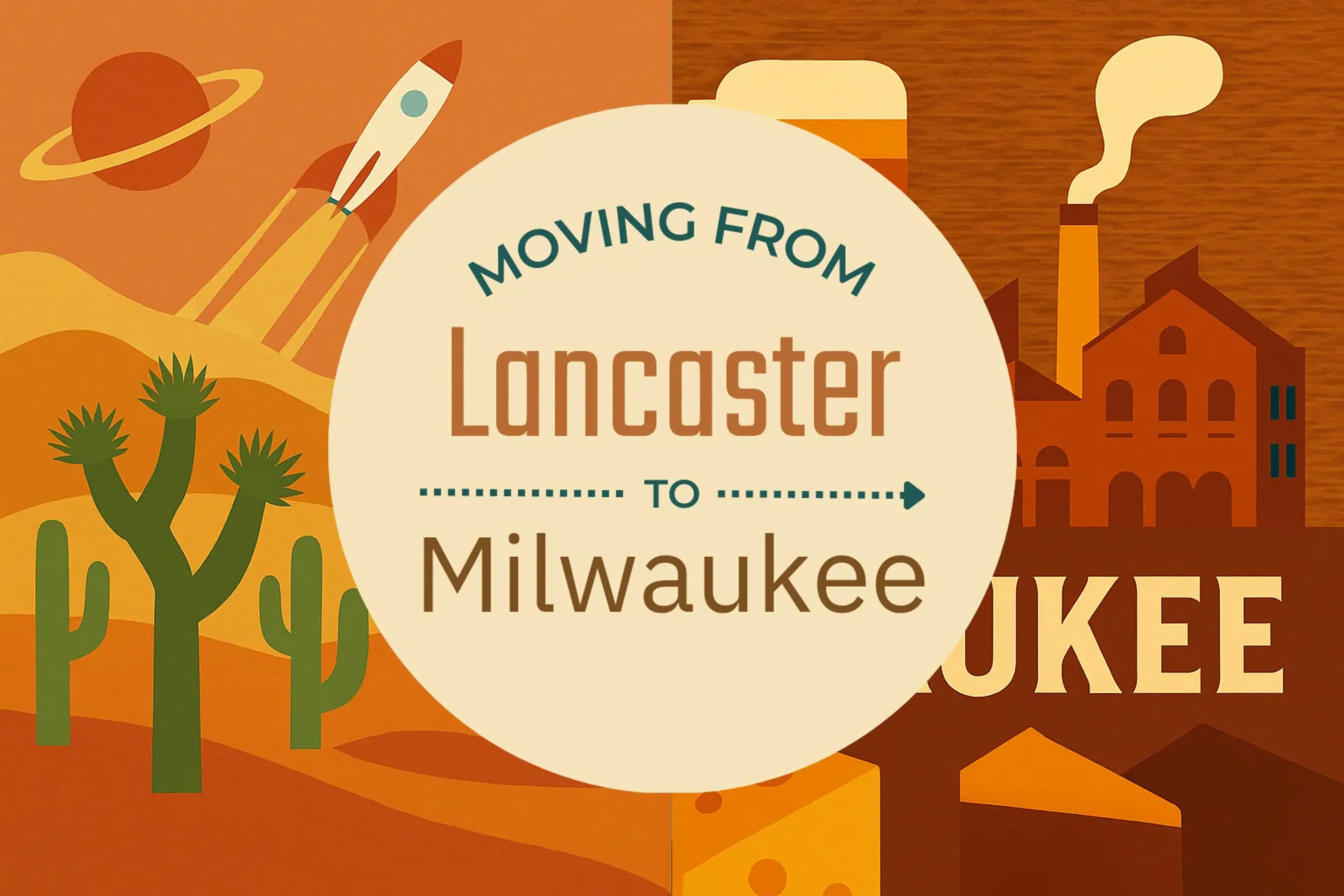 Side-by-side comparison of Lancaster to Milwaukee moving companies