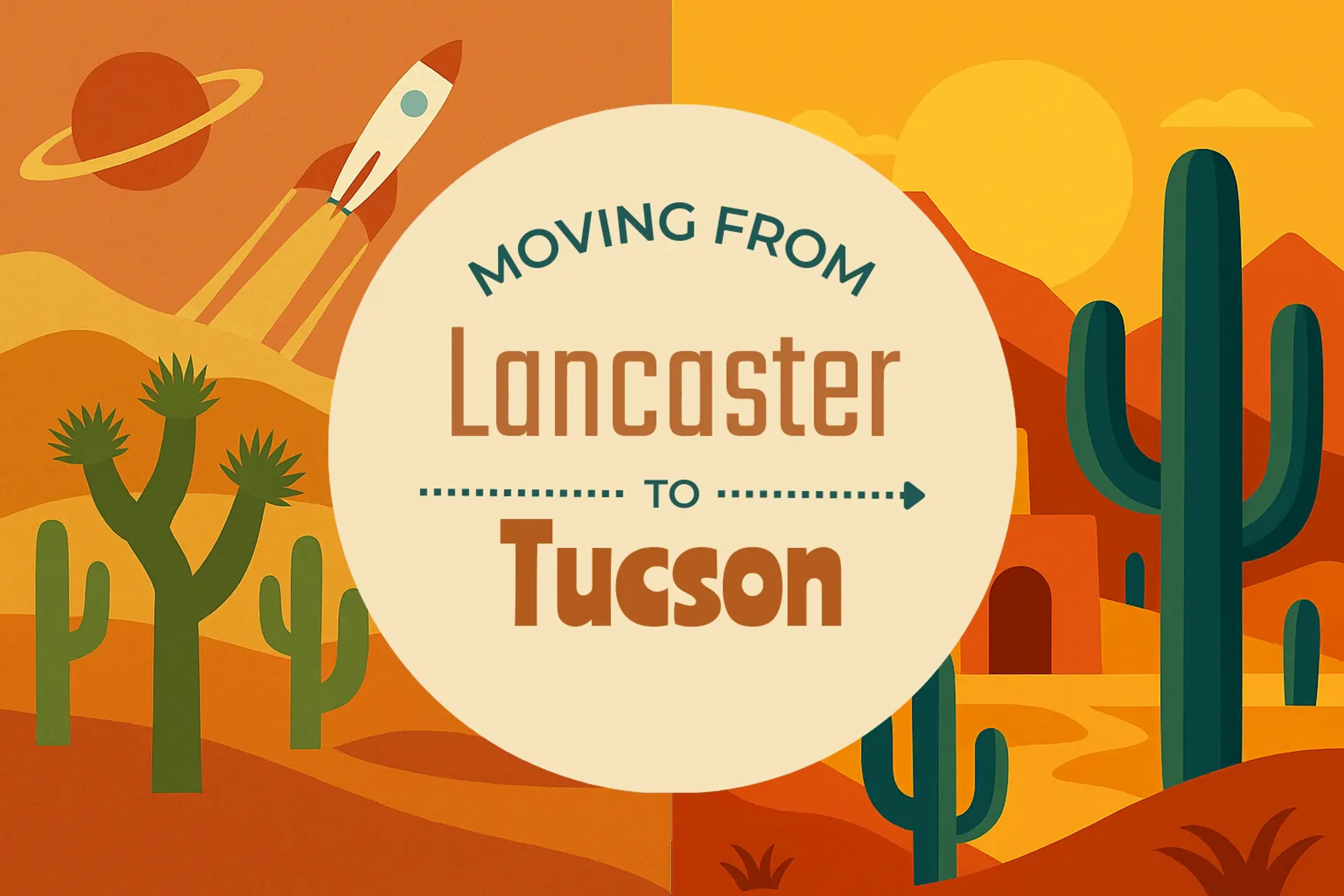 Side-by-side comparison of Lancaster to Tucson moving companies