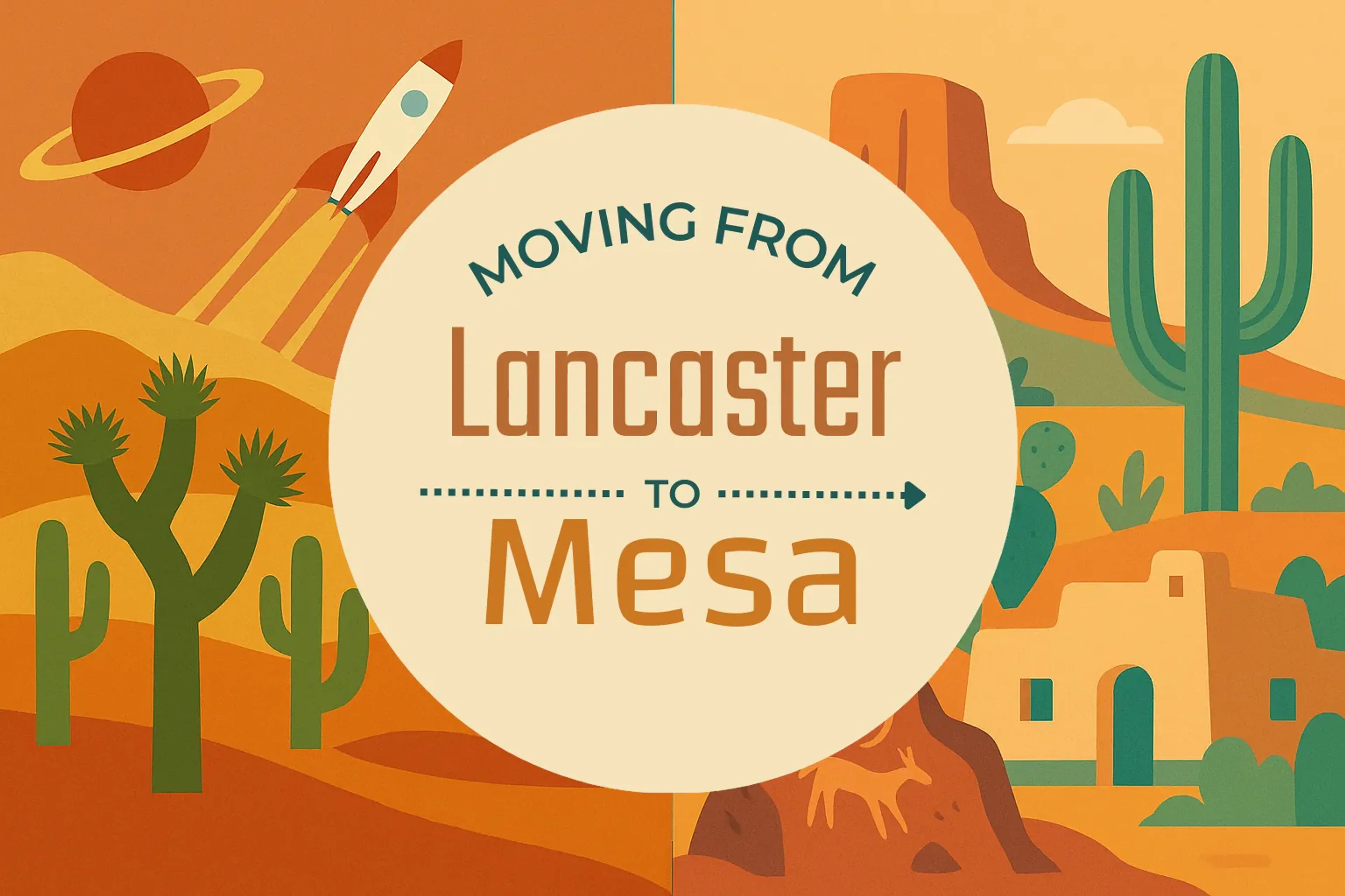 Side-by-side comparison of Lancaster to Mesa moving companies