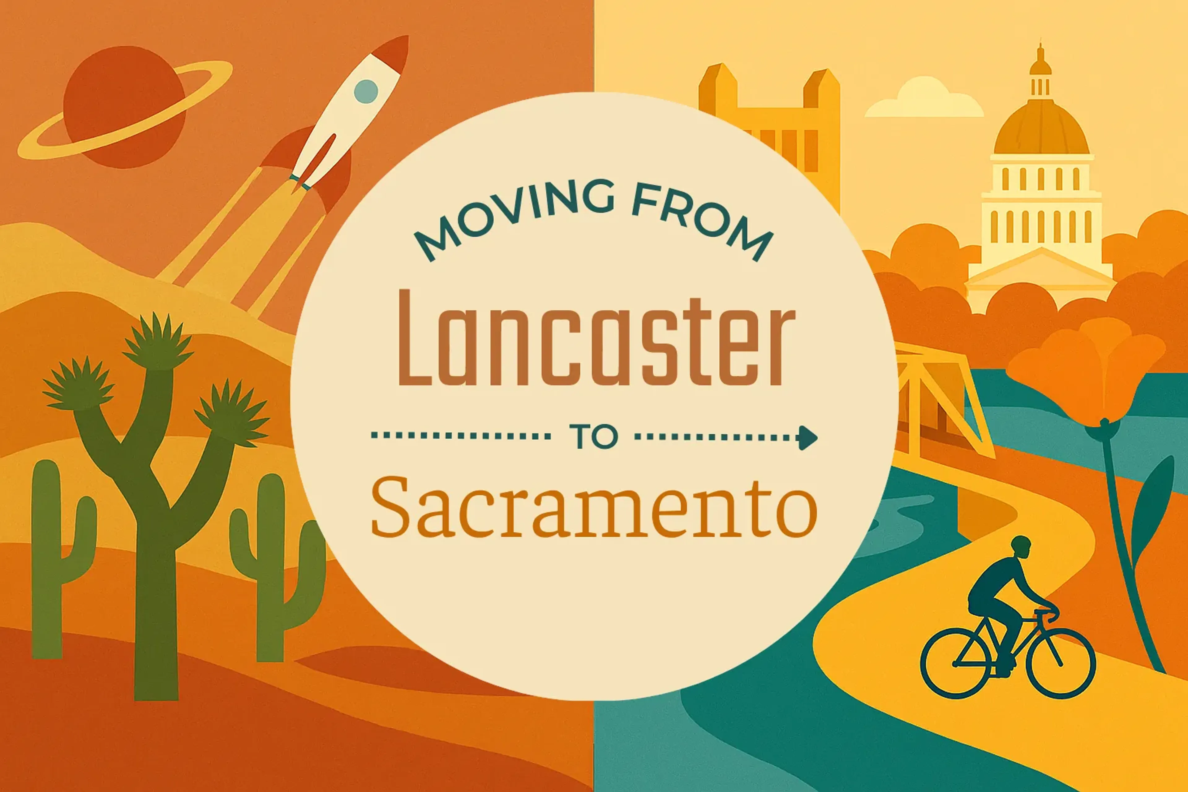 Side-by-side comparison of Lancaster to Sacramento moving companies