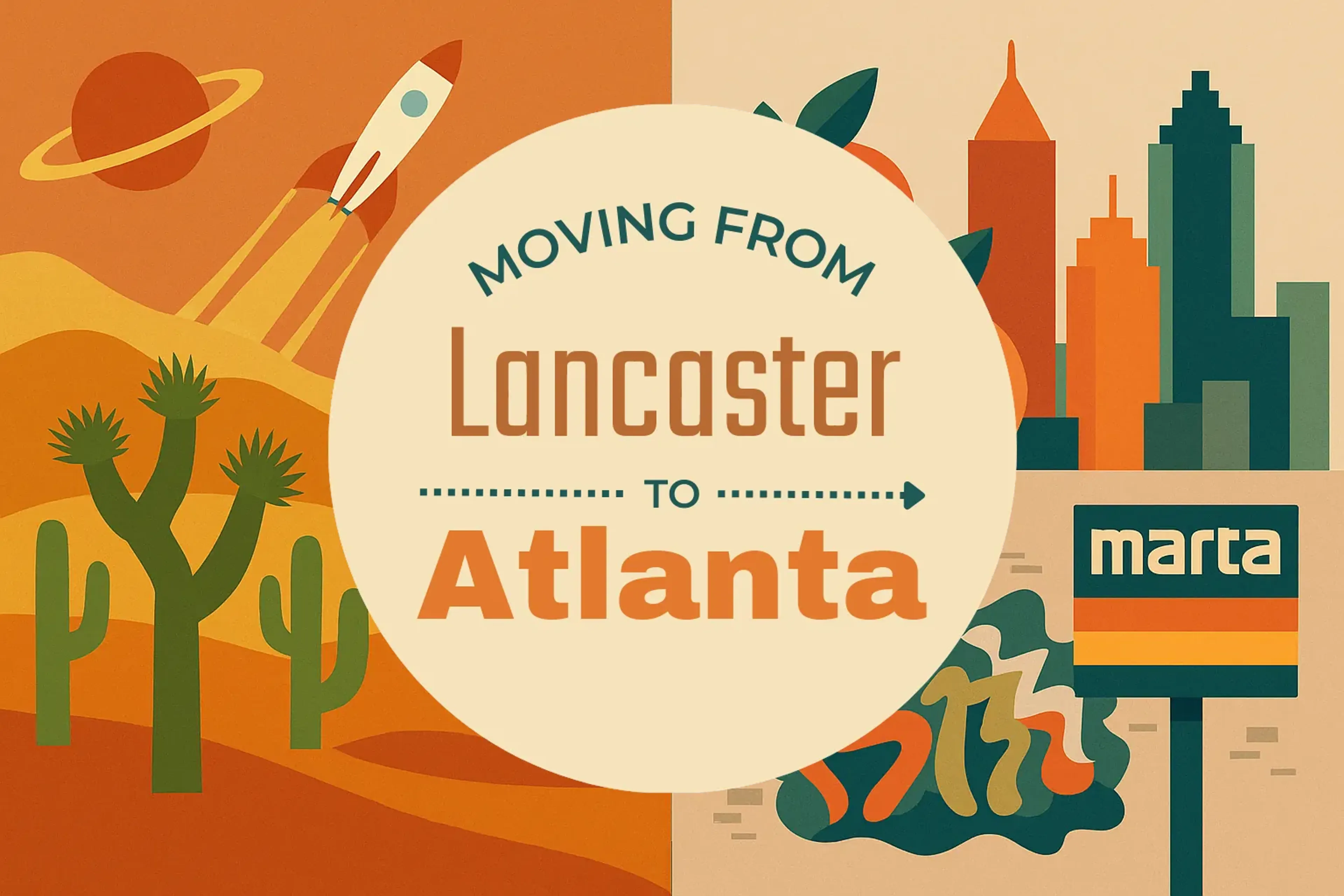 Side-by-side comparison of Lancaster to Atlanta moving companies