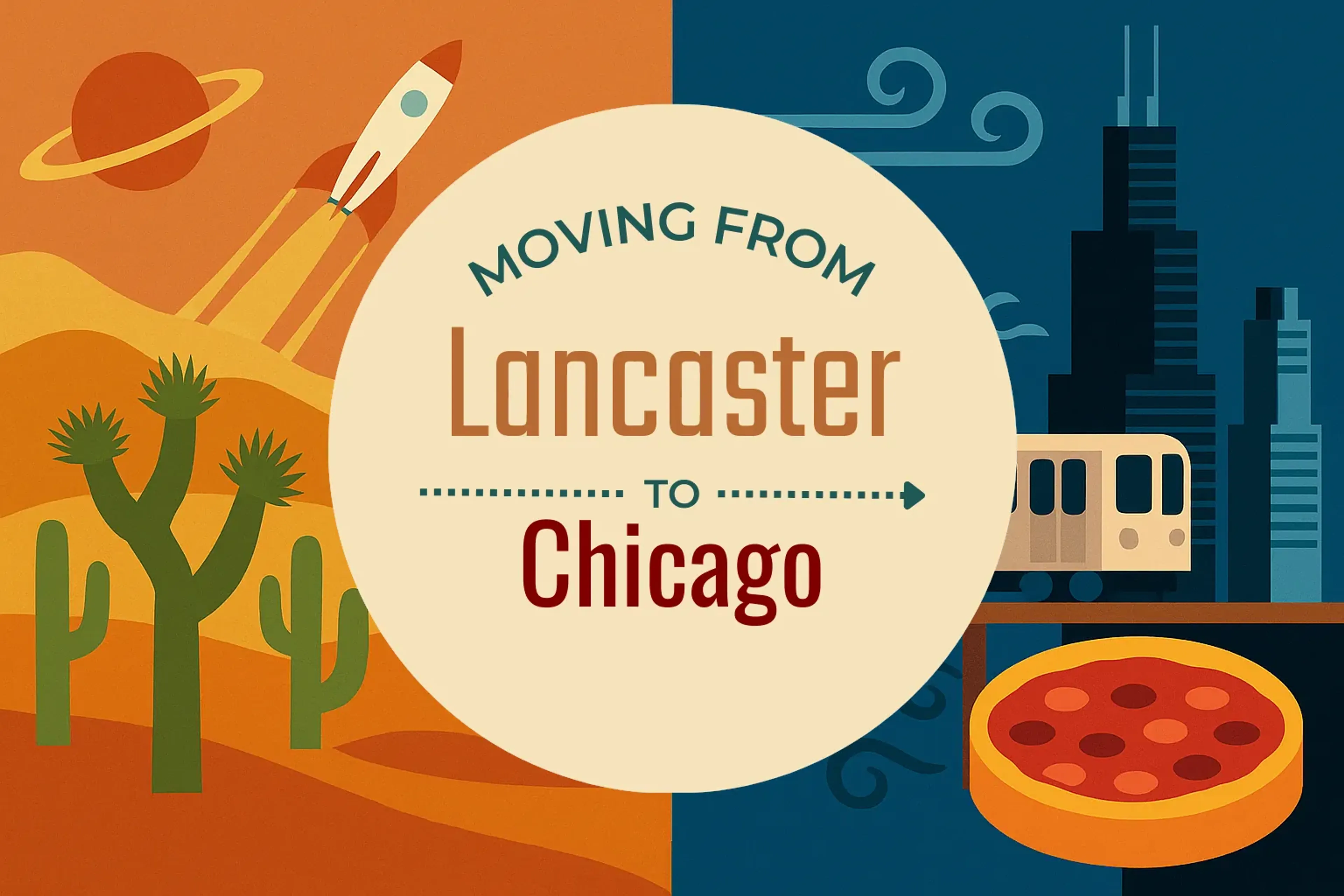 Side-by-side comparison of Lancaster to Chicago moving companies
