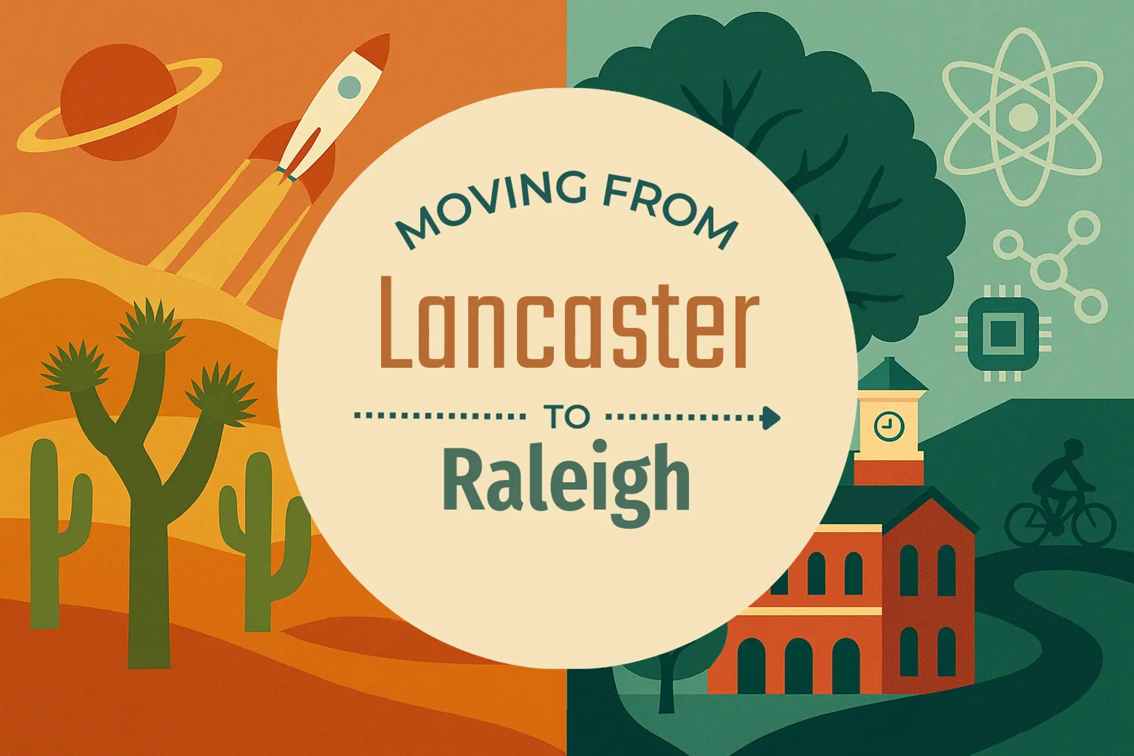 Side-by-side comparison of Lancaster to Raleigh moving companies