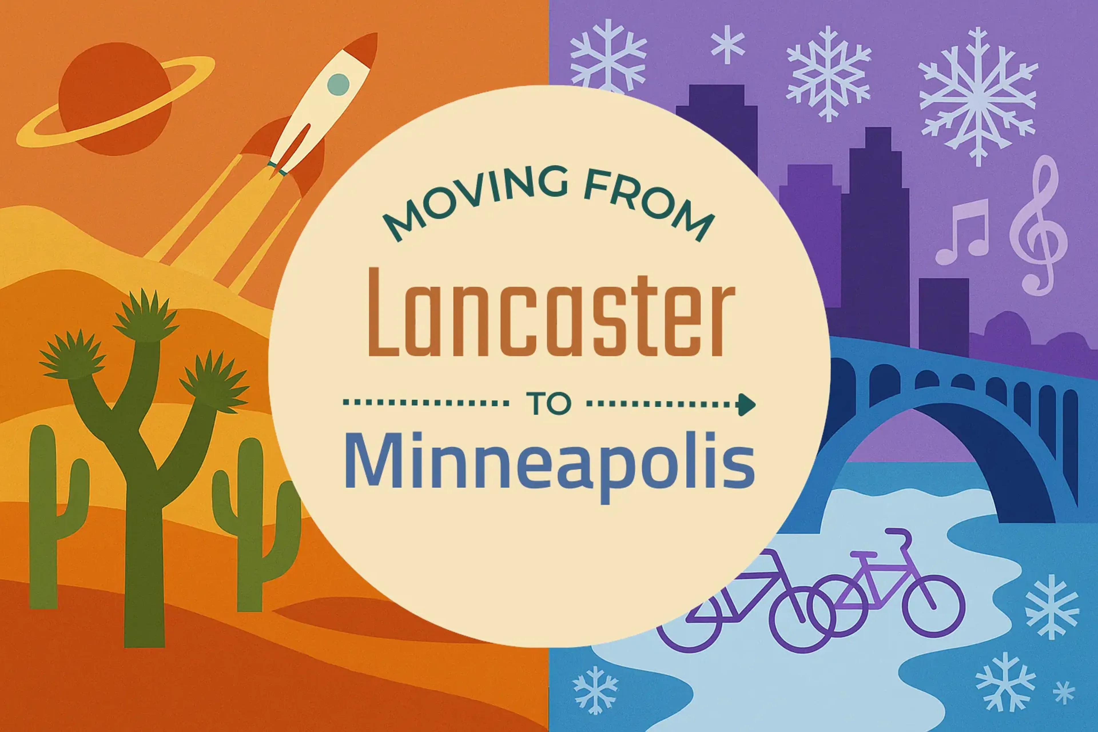 Side-by-side comparison of Lancaster to Minneapolis moving companies