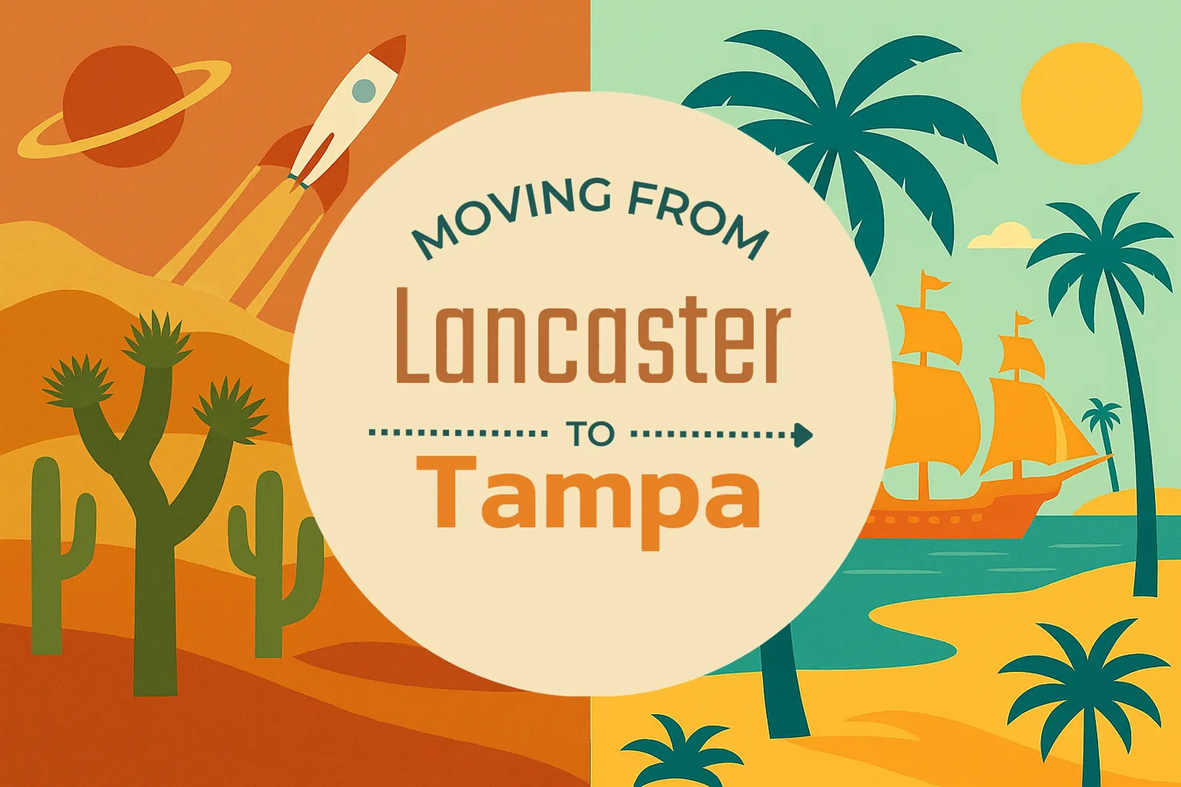 Side-by-side comparison of Lancaster to Tampa moving companies