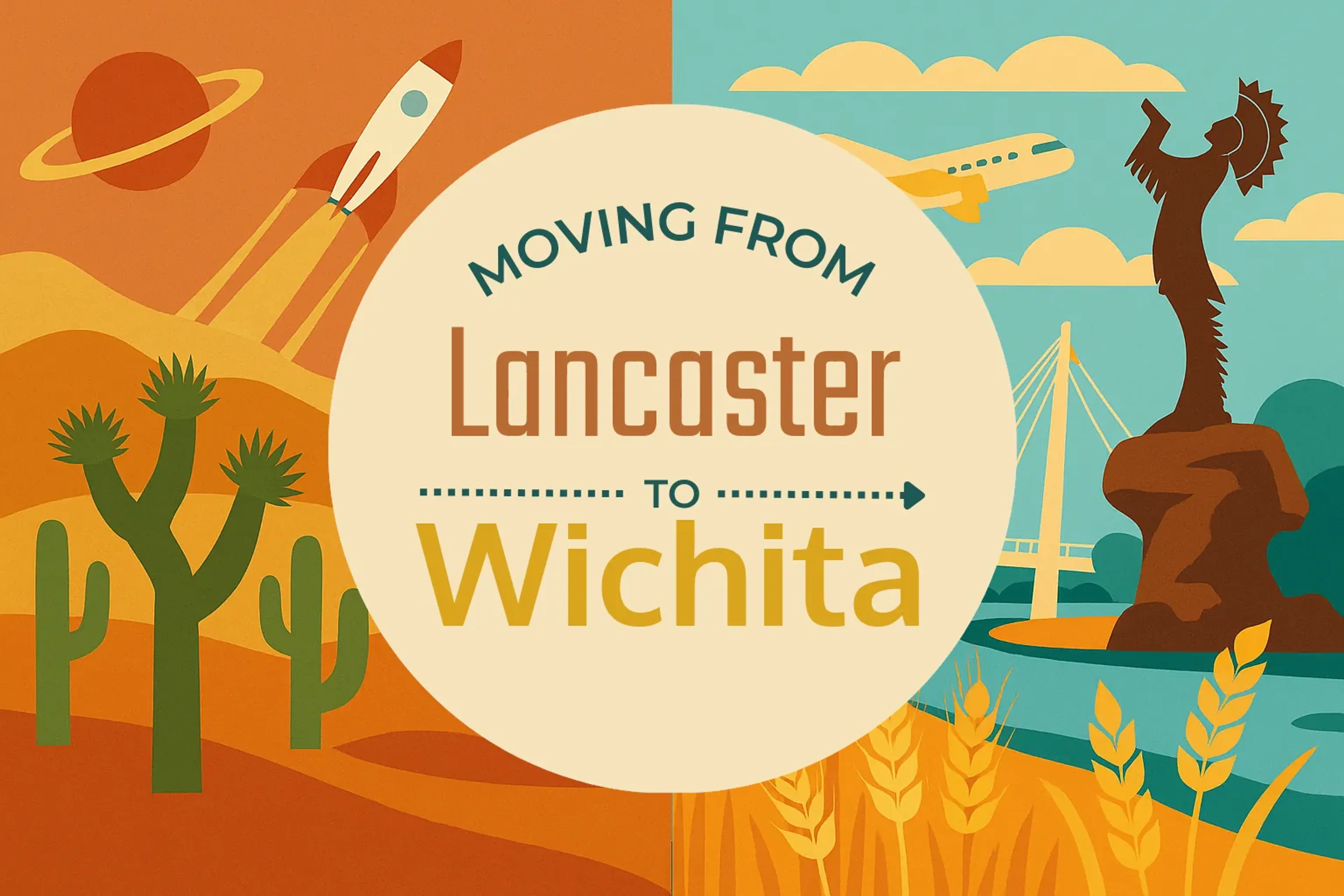Side-by-side comparison of Lancaster to Wichita moving companies